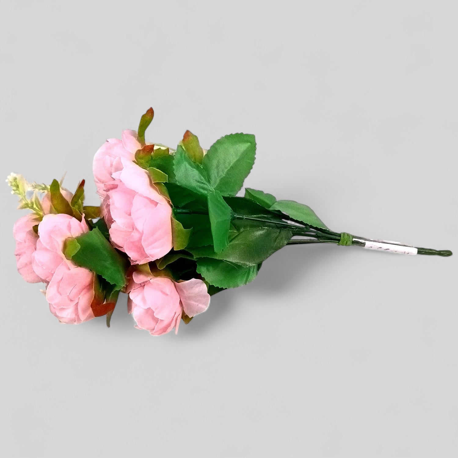 Artificial Flowers Rose Bunches for Vase Pot | Faux Flowers Stem - Home Decor, Living Room, Office & Festivals Decoration (Vase Not Included) - 15 Inch - Apkamart #Colour_Pink