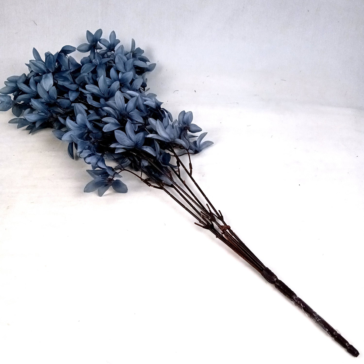 Artificial Flowers | Faux Flowers Bunch - for Home Decor, Living Room, Side Table, Centerpiece - 29 Inch - Apkamart #Colour_Blue