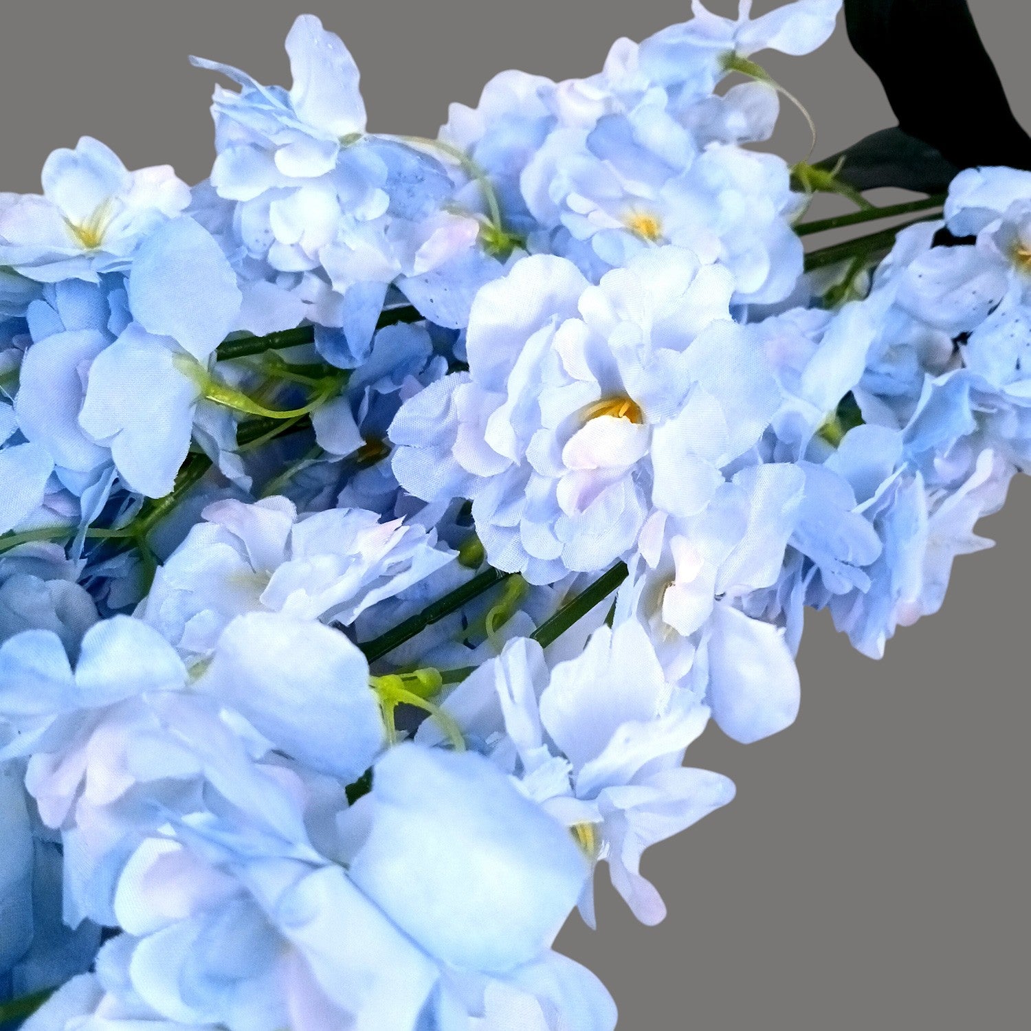 Artificial Flower Orchids Bouquets | Faux Flowers Bunch - for Table Vase, Pot, Home Decor, Living Room, Side Table Centerpiece - 26 Inch - Apkamart #Colour_Blue