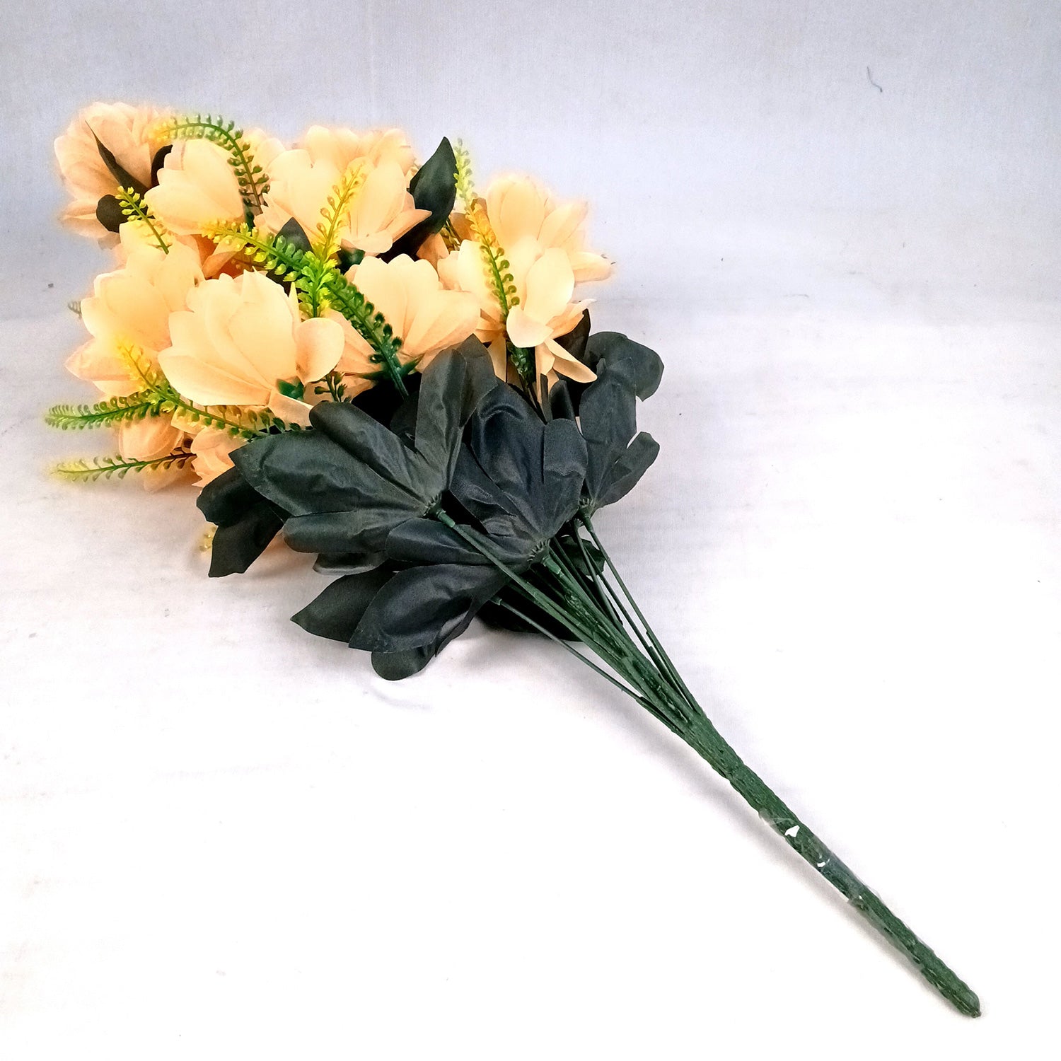 Artificial Plant Flowers Bunches for Vase Pot | Faux Flowers Stick - for Home Decor Living Room Side Table Centerpiece - 27 Inch - Apkamart #Colour_Orange