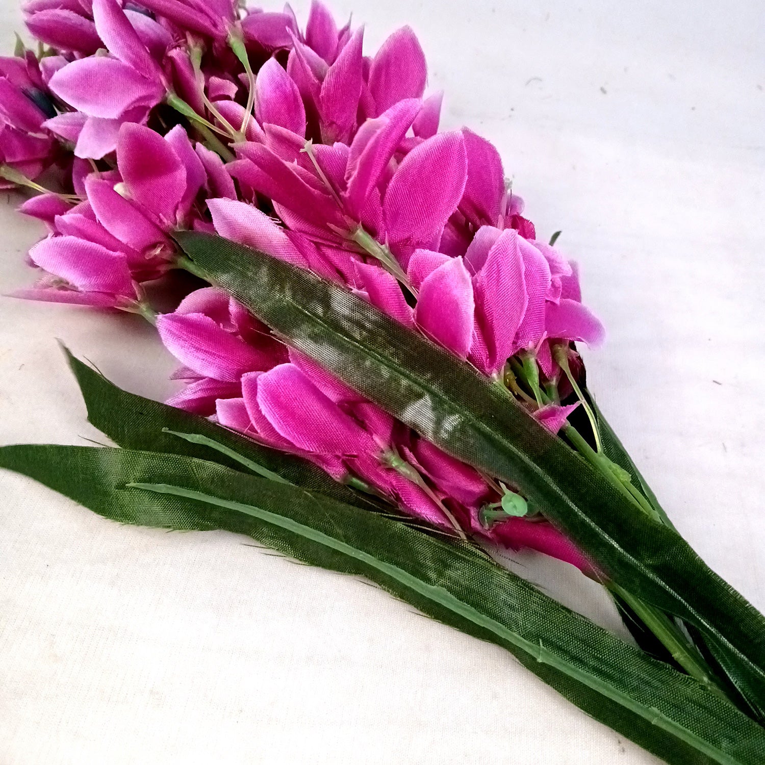 Artificial Flowers Gladiolus Bunches for Vase Pot | Faux Flowers Stem - for Home Decor Living Room Side Table Centerpiece - 26 Inch - Apkamart #Colour_Purple