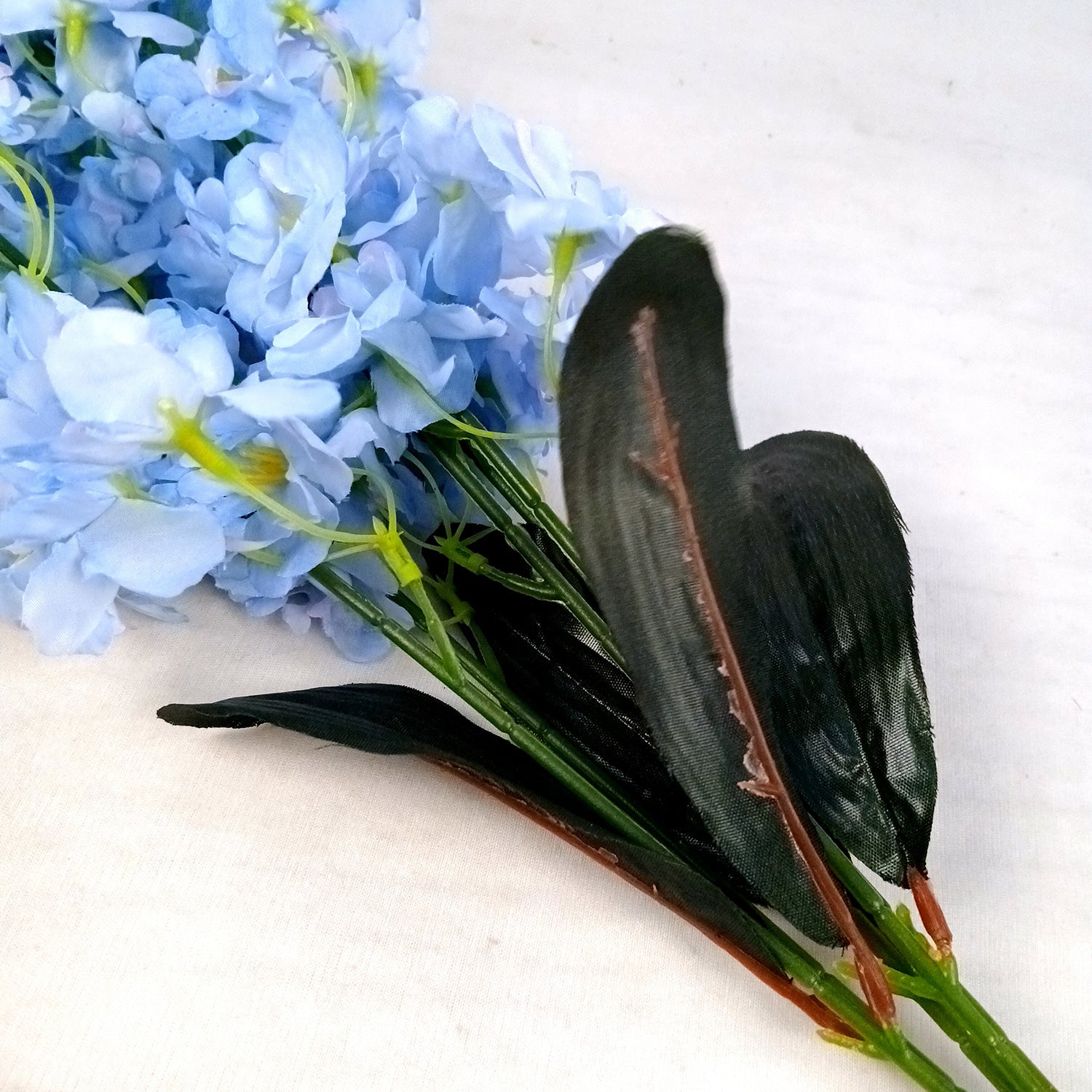 Artificial Flower Orchids Bouquets | Faux Flowers Bunch - for Table Vase, Pot, Home Decor, Living Room, Side Table Centerpiece - 26 Inch - Apkamart #Colour_Blue