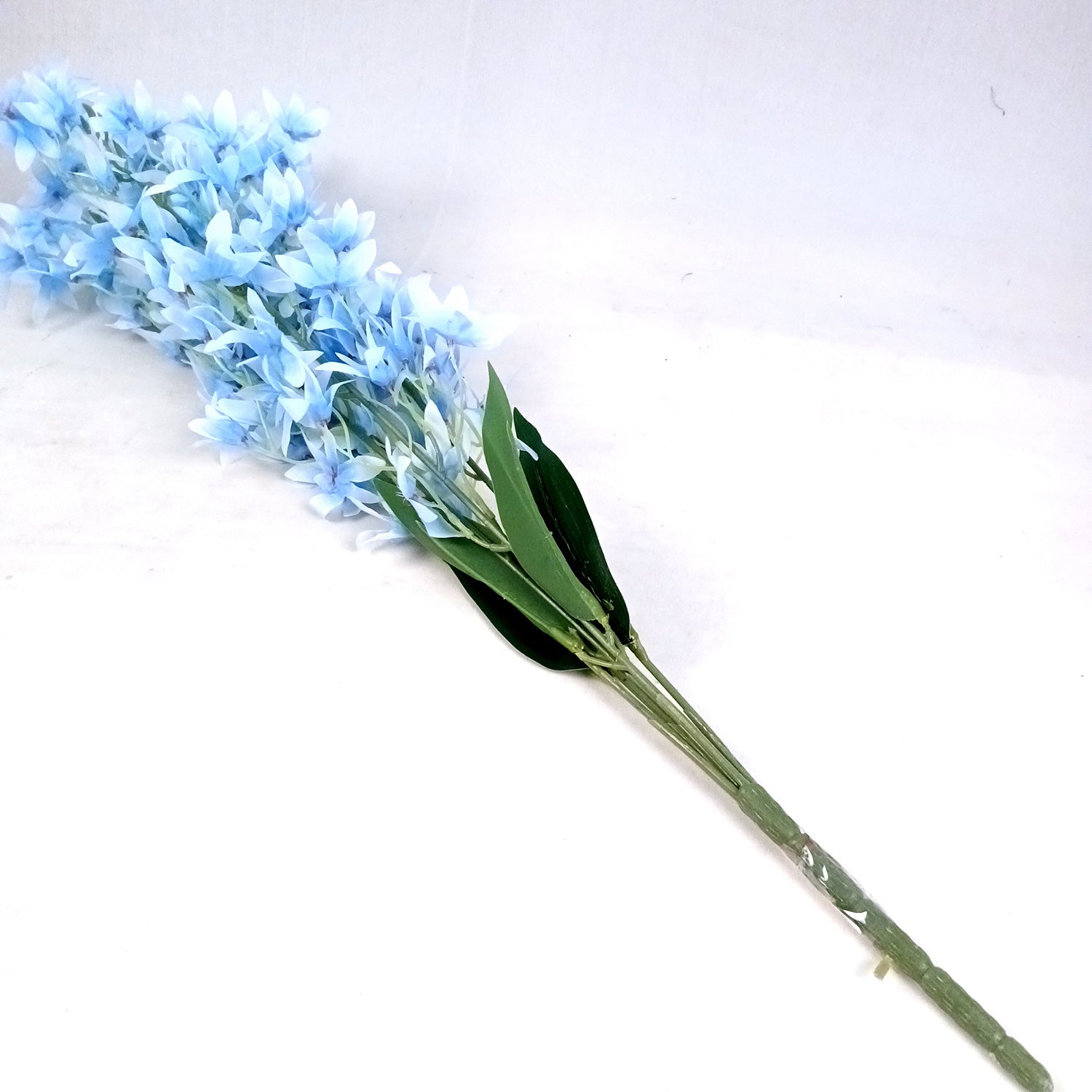 Artificial Orchids Flower Bouquets | Fake Flowers Bunch - For Vase, Pot, Home, Bedroom, Balcony, Office Corner, Living Room - 28 Inch - Apkamart #Colour_Blue