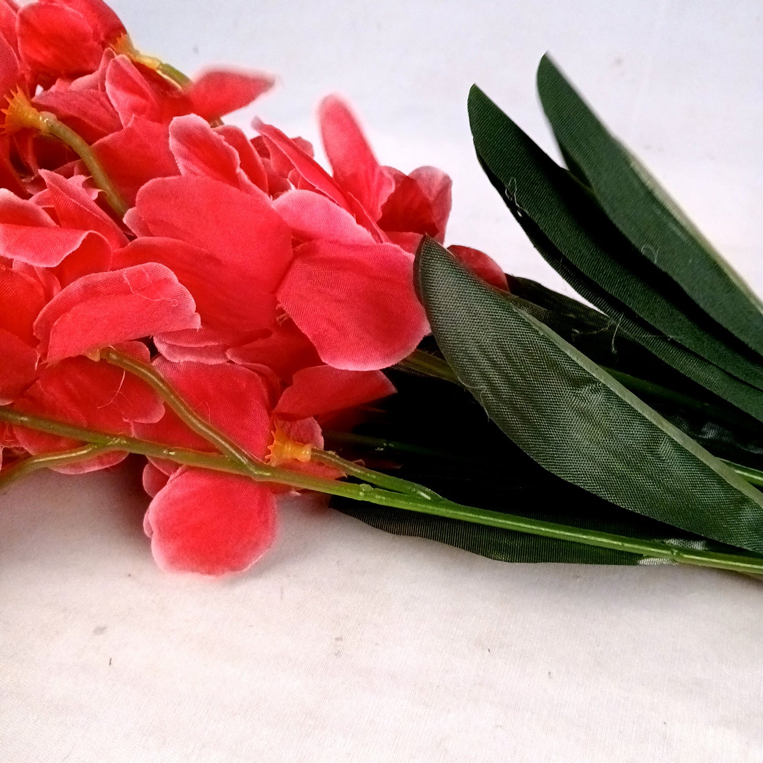 Artificial Orchids Flower Bouquets | Fake Flowers Bunch - For Vase, Pot, Home, Bedroom, Balcony, Office Corner, Living Room - 22 Inch - Apkamart #Colour_Pink