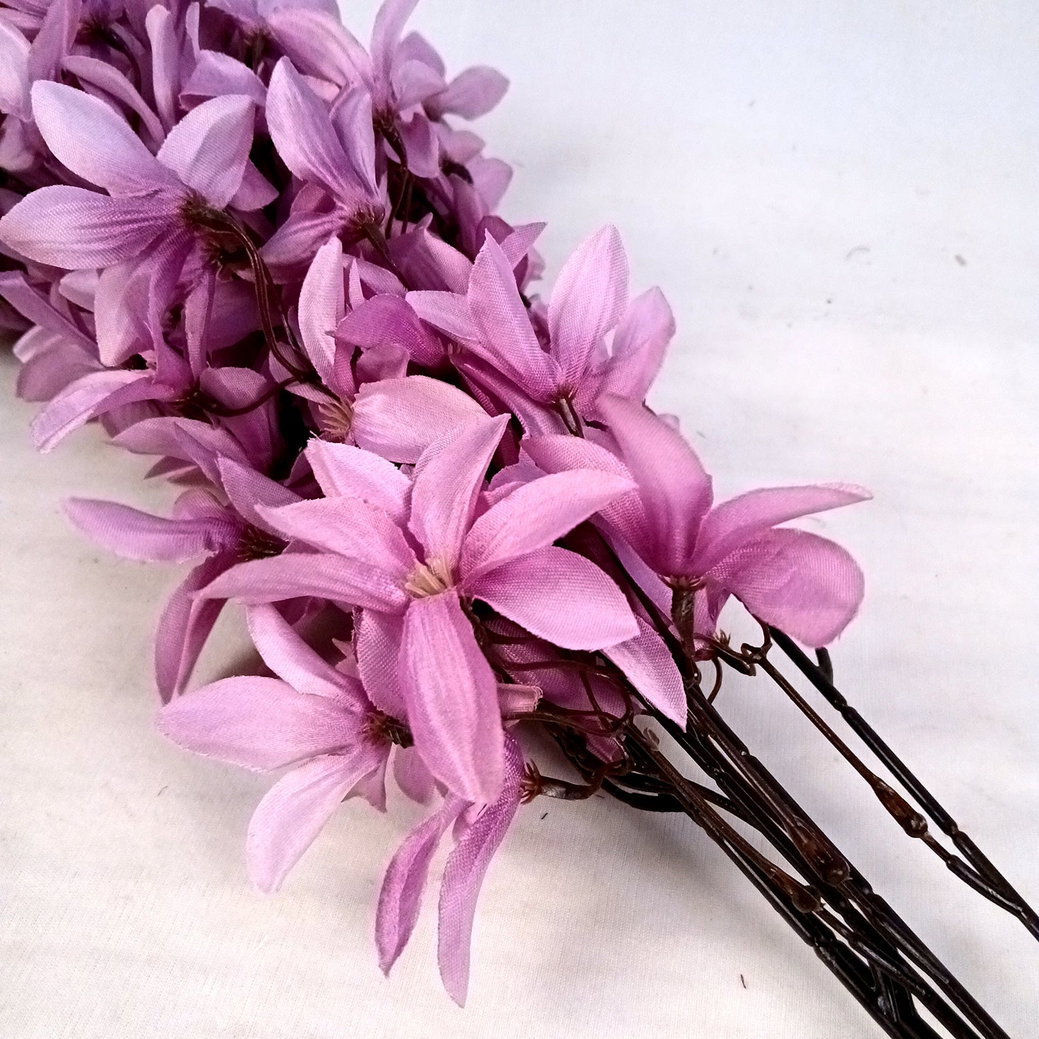 Artificial Flowers | Faux Flowers Bunch - for Home Decor, Living Room, Side Table, Centerpiece - 29 Inch - Apkamart #Colour_Purple