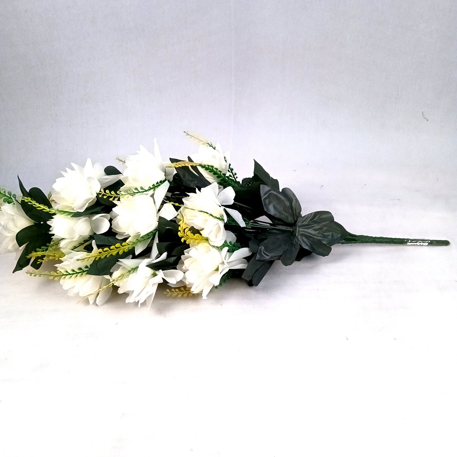 Artificial Plant Flowers Bunches for Vase Pot | Faux Flowers Stick - for Home Decor Living Room Side Table Centerpiece - 27 Inch - Apkamart #Colour_White