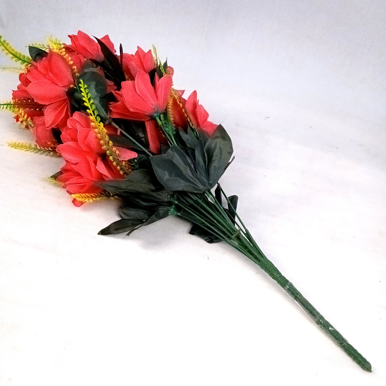 Artificial Flowers Bunches for Vase Pot | Faux Flowers Sticks - for Home Decor Living Room Side Table Centerpiece - 27 Inch - Apkamart #Colour_Pink