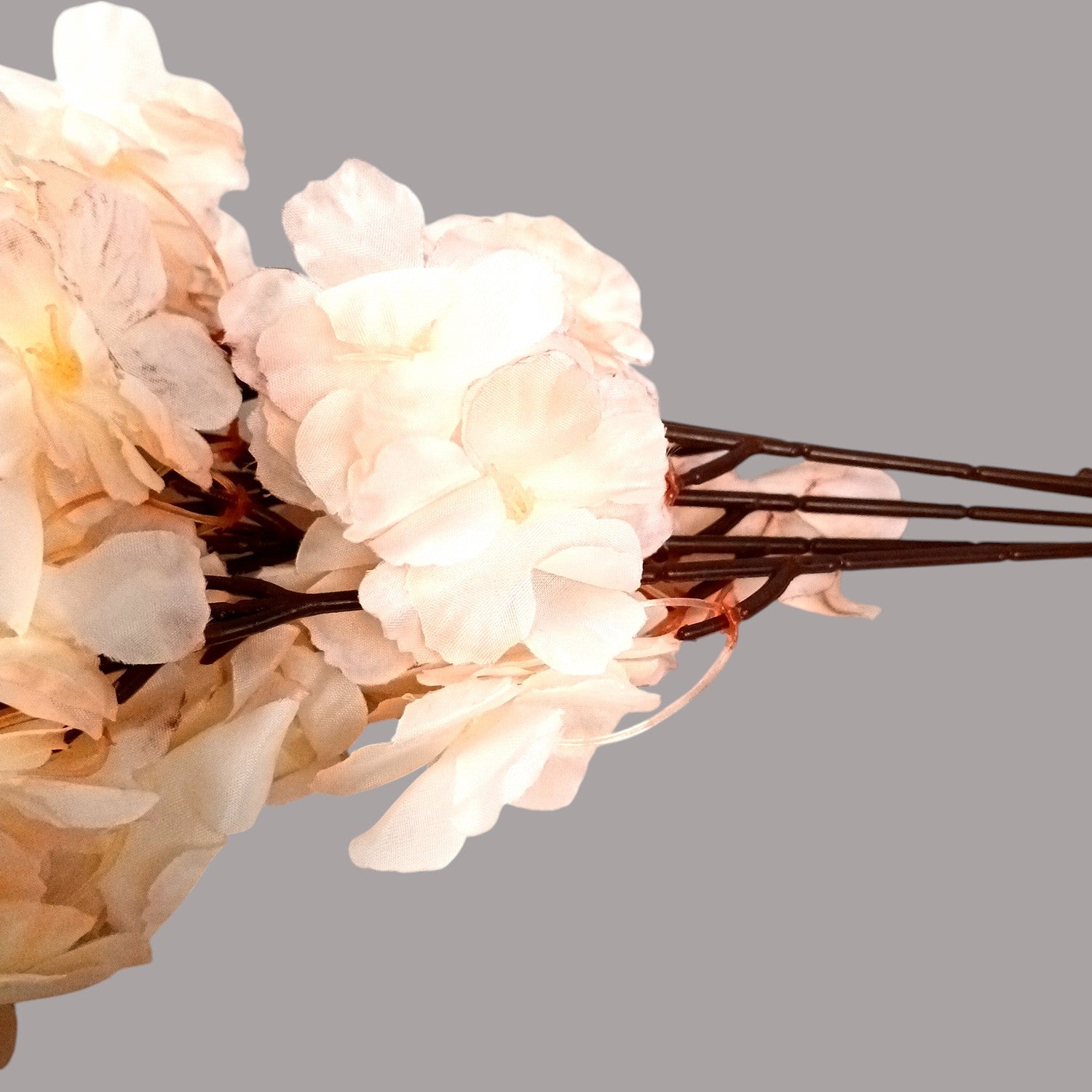 Artificial Flower Bouquets - Cherry Blossom | Faux Flowers Sticks / Bunch - for Table Vase, Home Decor, Living Room, Side Table Centerpiece - 21 Inch - Apkamart #Style_Design 2