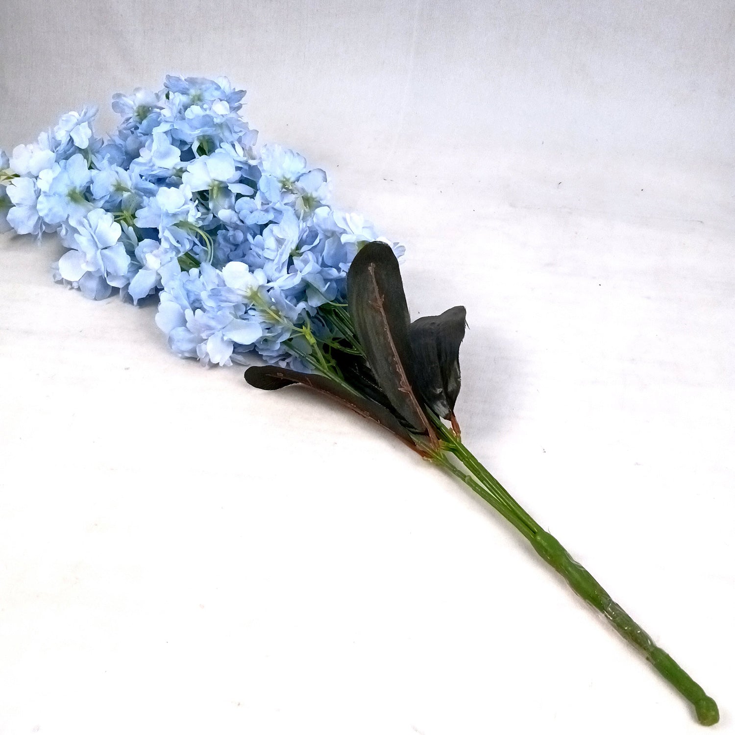 Artificial Flower Orchids Bouquets | Faux Flowers Bunch - for Table Vase, Pot, Home Decor, Living Room, Side Table Centerpiece - 26 Inch - Apkamart #Colour_Blue