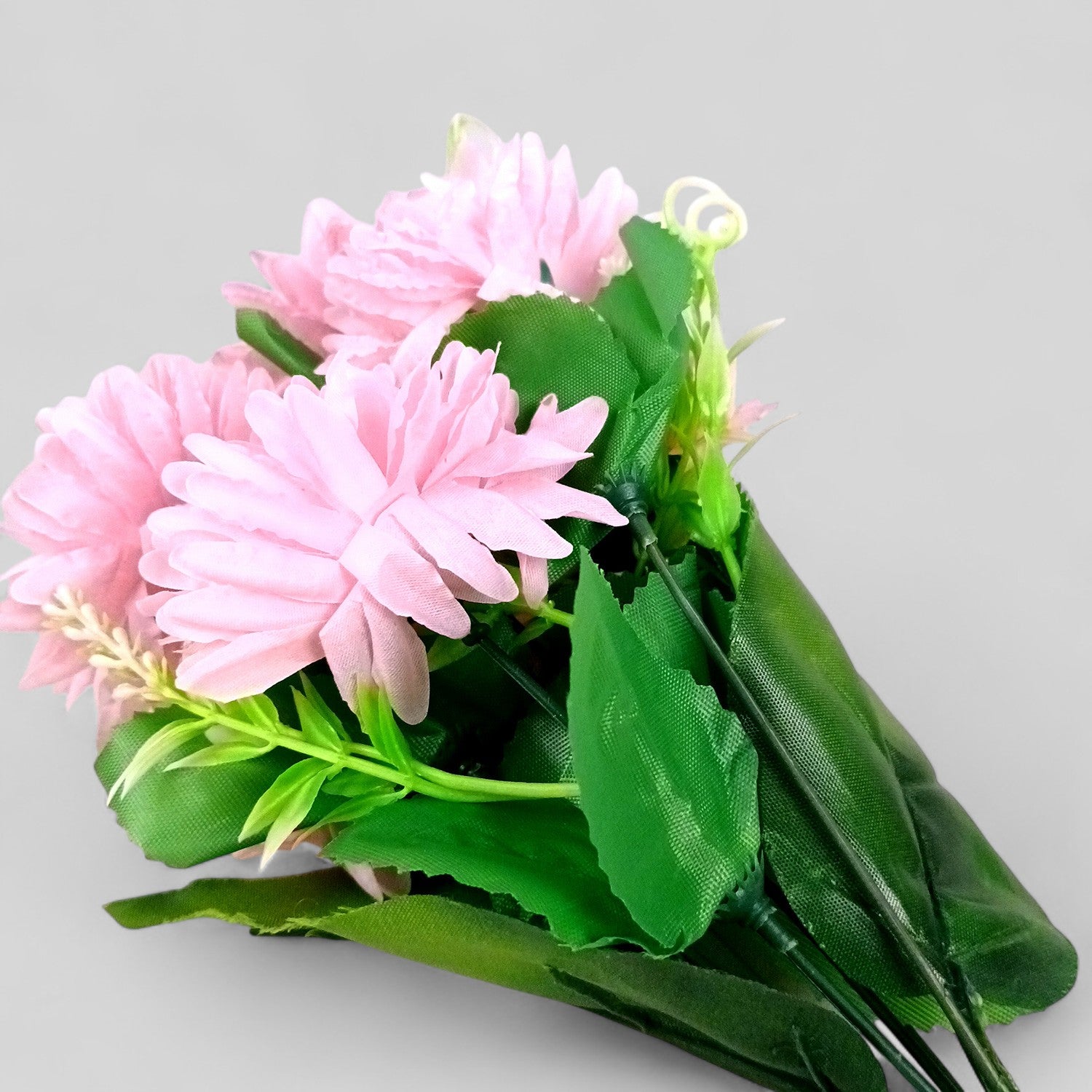 Artificial Flowers Dahlia Bunches for Vase Pot | Faux Flowers Stick - for Home Decor, Living Room, Wedding & Party Decoration (Vase Not Included) - 14 Inch - Apkamart #Colour_Pink
