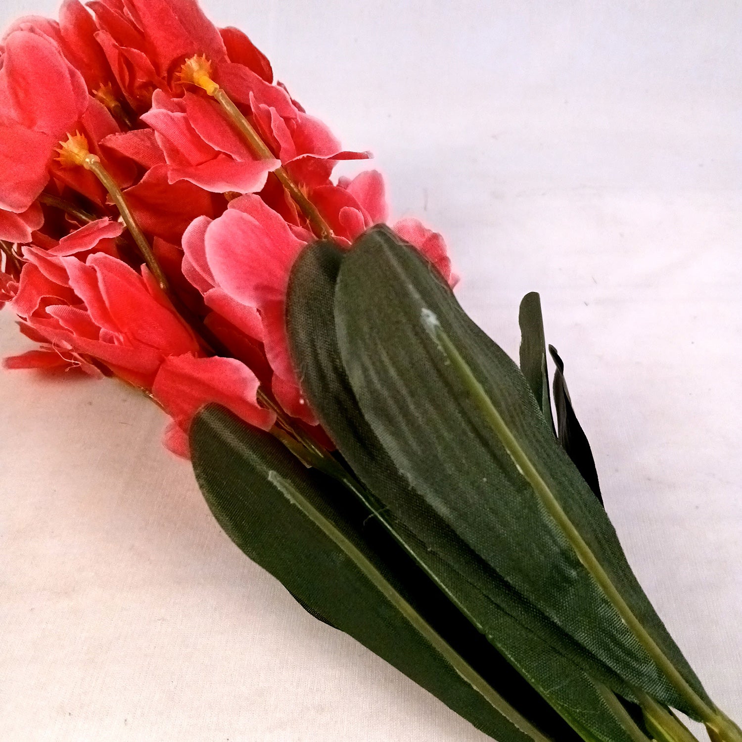 Artificial Orchids Flower Bouquets | Fake Flowers Bunch - For Vase, Pot, Home, Bedroom, Balcony, Office Corner, Living Room - 22 Inch - Apkamart #Colour_Pink