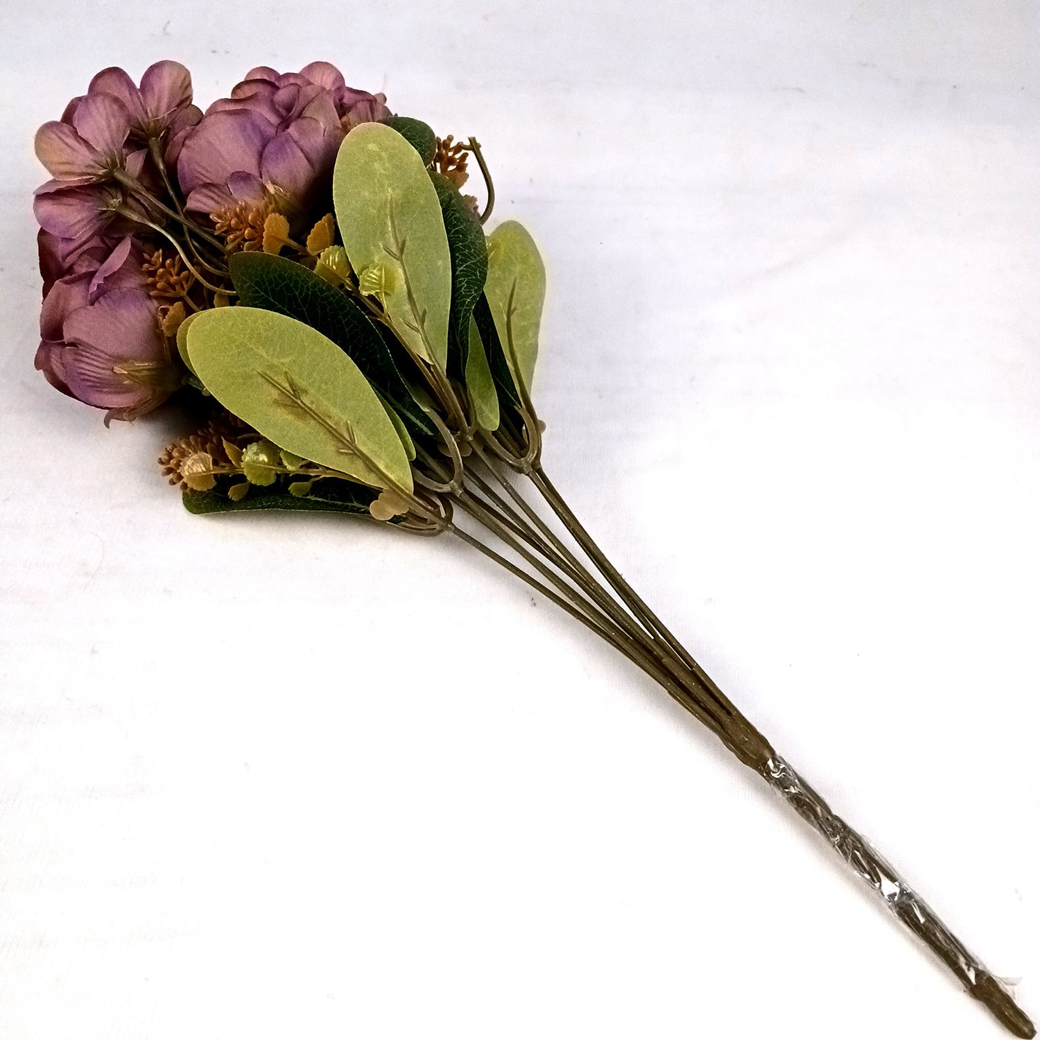 Artificial Flowers Rose Sticks | Faux Flowers Bunch - for Home Decor, Living Room, Centerpiece - 15 Inch - Apkamart #Colour_Pink