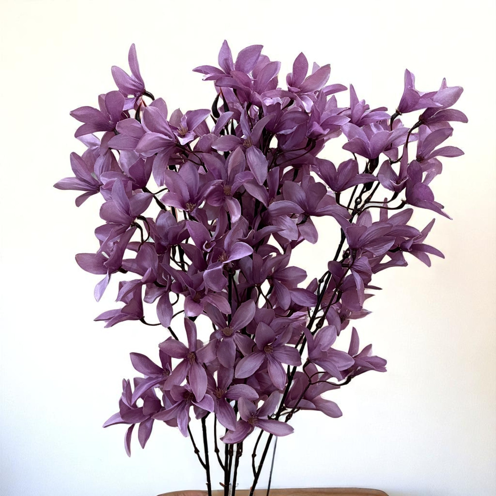 Artificial Flowers | Faux Flowers Bunch - for Home Decor, Living Room, Side Table, Centerpiece - 29 Inch - Apkamart #Colour_Purple