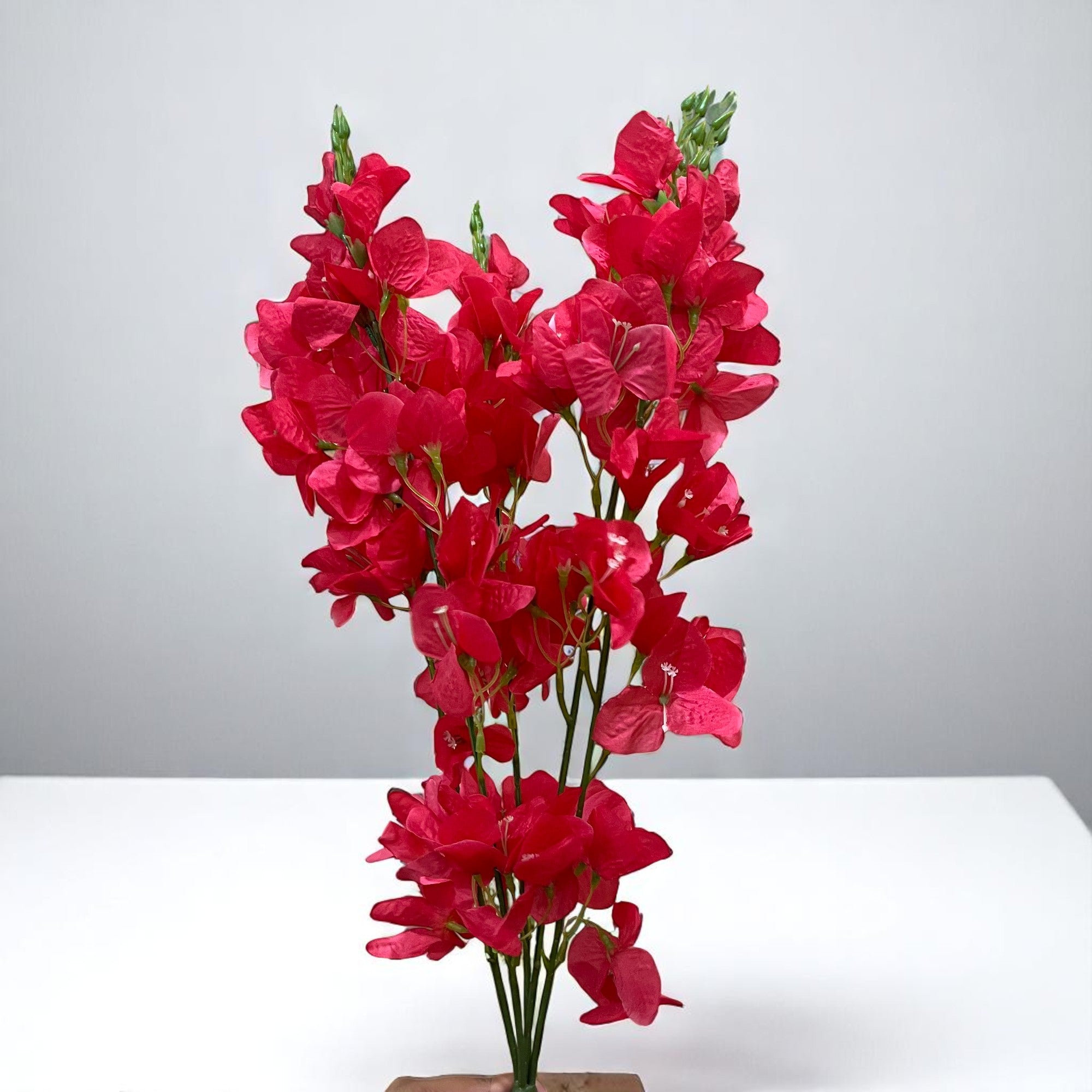 Artificial Flower Bouquet | Fake Orchids Flowers Bunch - For Vase, Pot, Home, Bedroom, Balcony, Office Corner - 26 Inch - Apkamart #Colour_Pink