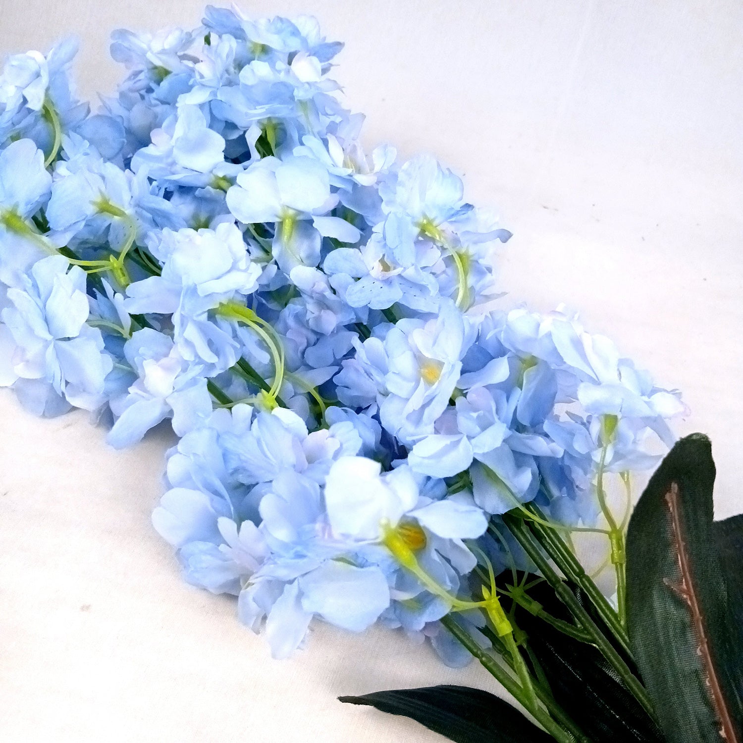 Artificial Flower Orchids Bouquets | Faux Flowers Bunch - for Table Vase, Pot, Home Decor, Living Room, Side Table Centerpiece - 26 Inch - Apkamart #Colour_Blue
