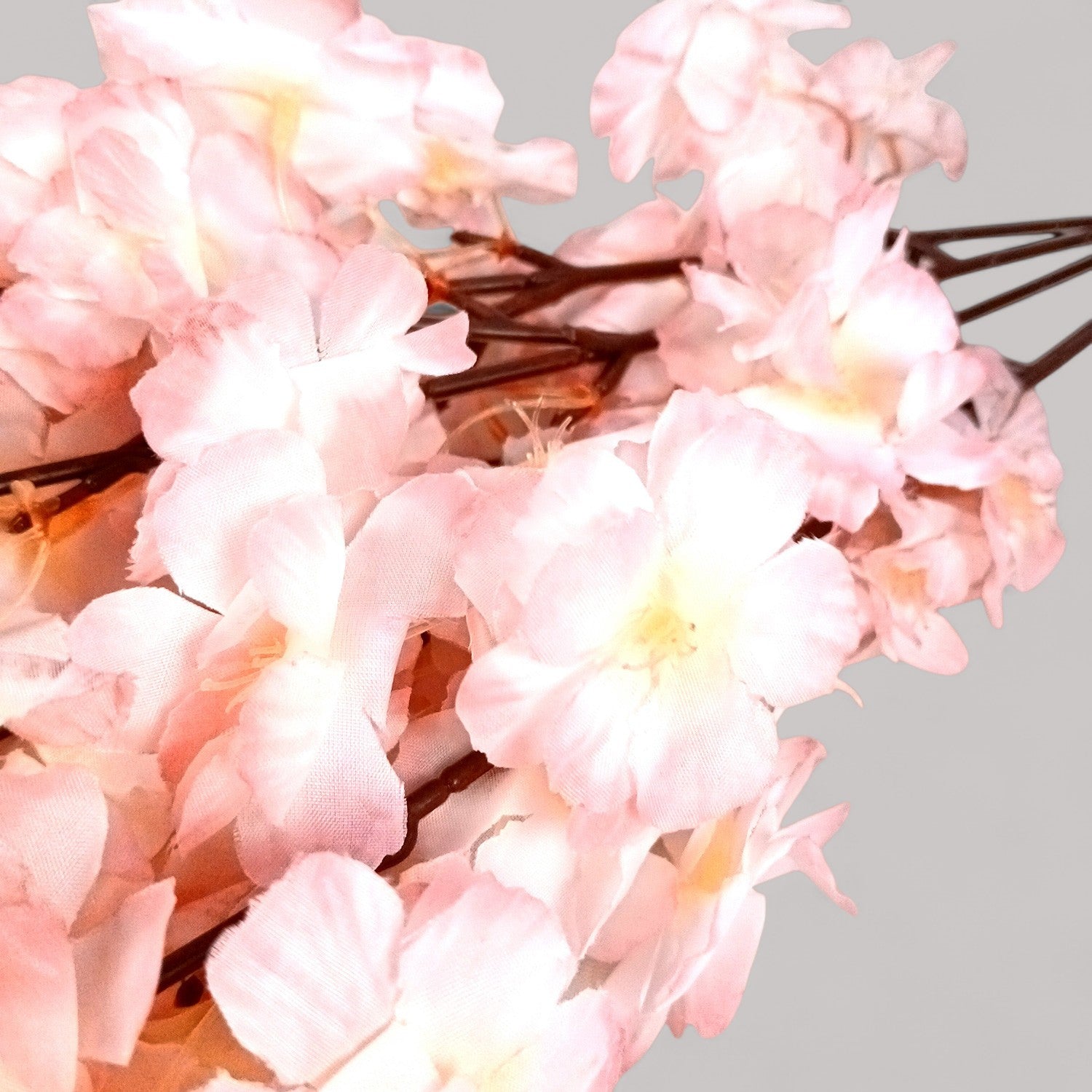 Artificial Flower Cherry Blossom Bouquets | Faux Flowers Bunch - for Table Vase, Pot, Home Decor, Living Room, Side Table Centerpiece - 21 Inch - Apkamart #Style_Design 2