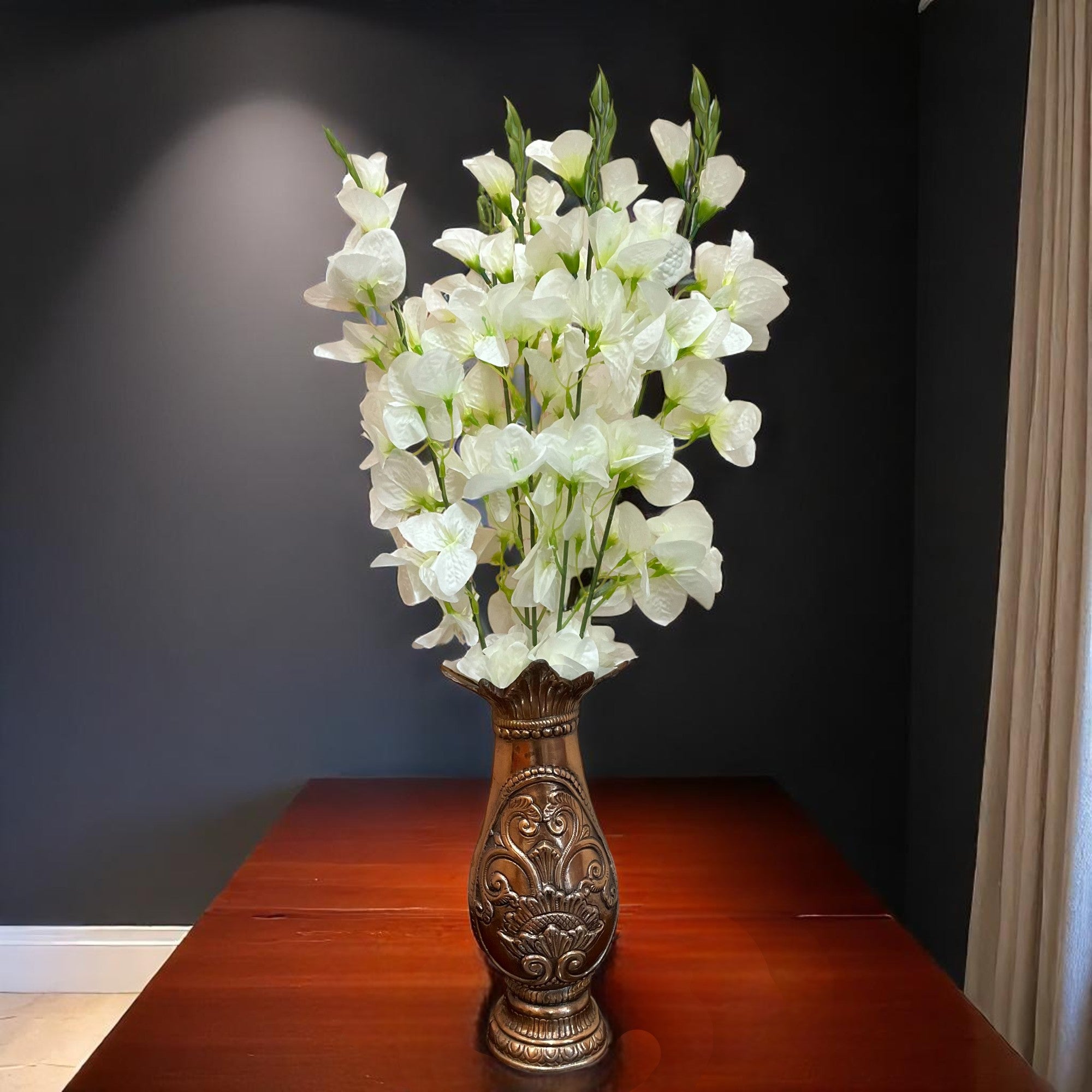 Artificial Flower Orchids Bouquets | Faux Flowers Bunch - for Table Vase, Home Decor, Living Room, Side Table Centerpiece - 26 Inch - Apkamart #Style_Design 2