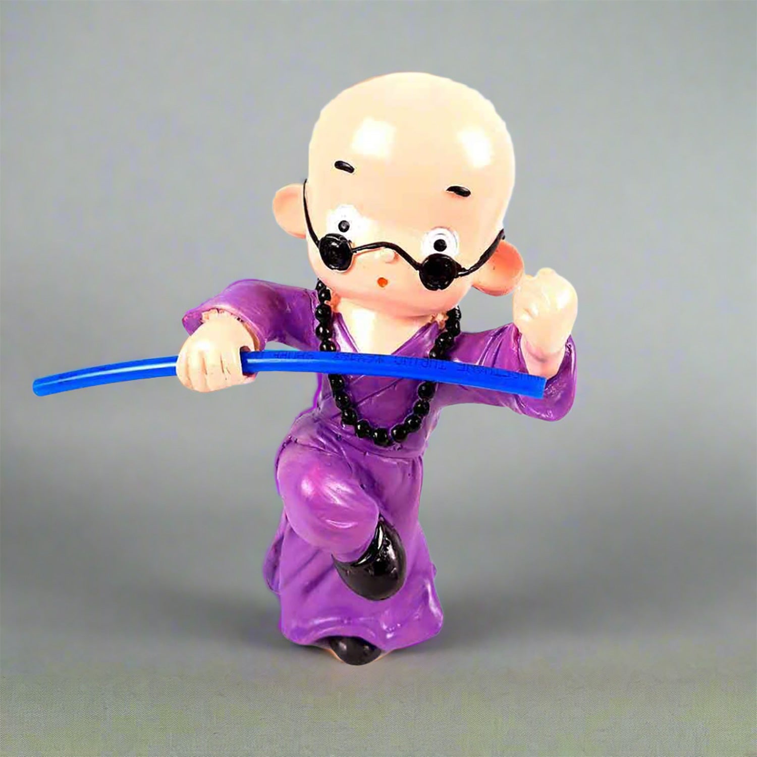 Baby Monk Showpiece - Ninja / Karate / Kung Fu Design | Feng Shui Decor - For Good Luck, Home, Table, Shelf, Office Decor & Gift- 8 Inch (Pack Of 2) - Apkamart #Style_Design 2