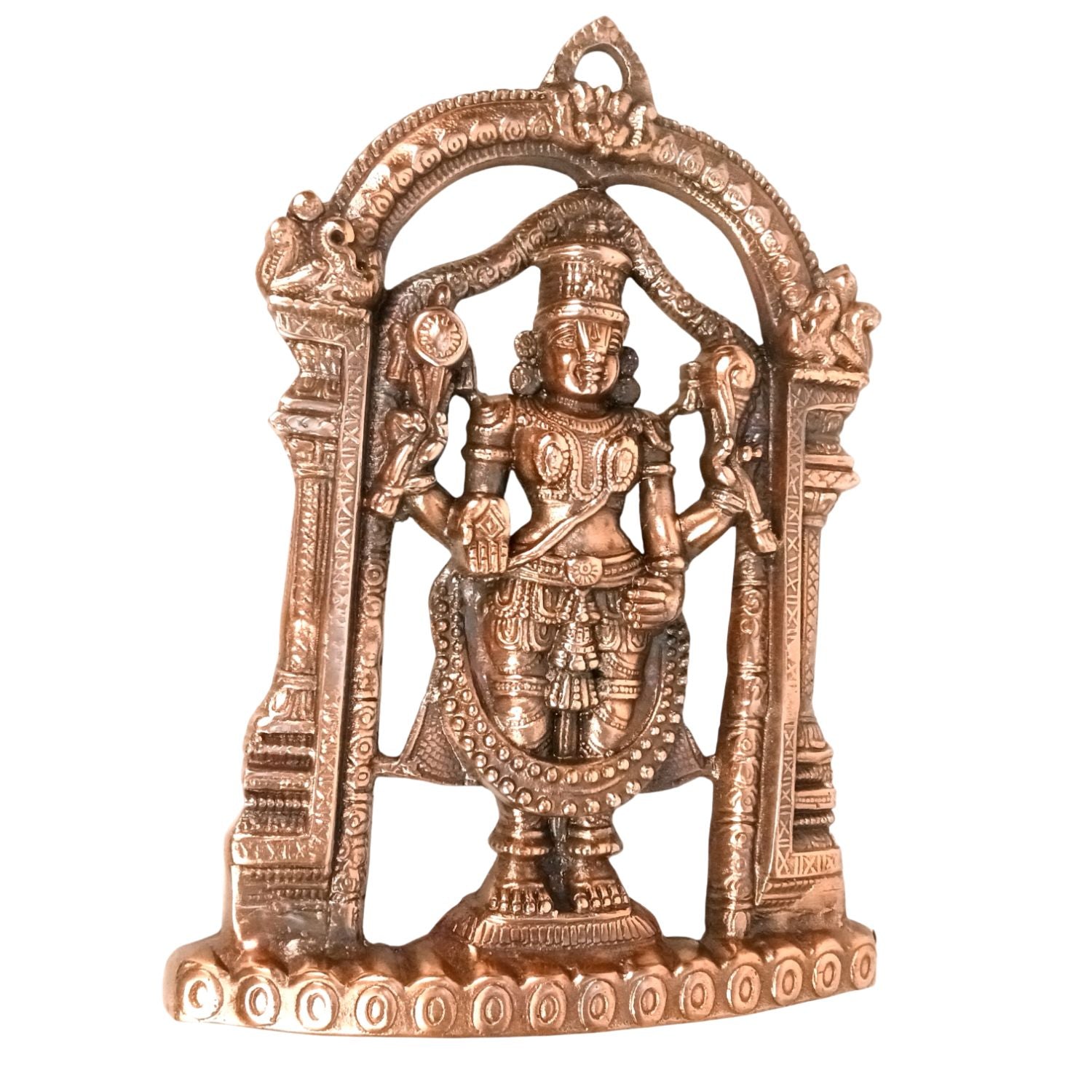 Tirupati Balaji Wall Hanging Idol For Home Temple - 14 Inch - Apkamart