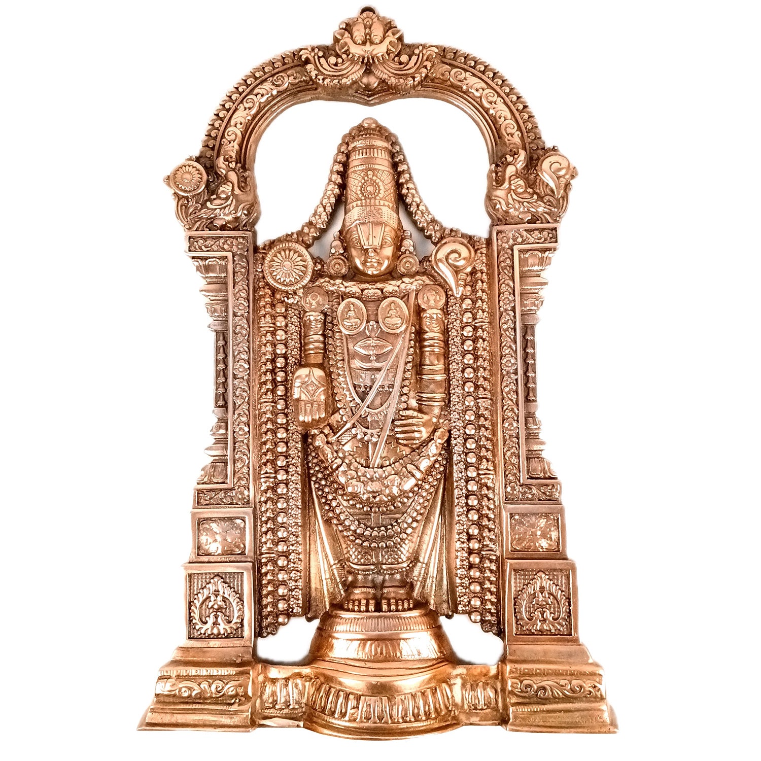 Lord Balaji Wall Hanging Statue For Big Walls | Tirupati Balaji/Shri Venkateswara Large Idol - for Home & Wall Decor, Entrance, Living Room, Office & Gifts - 27 Inch - Apkamart