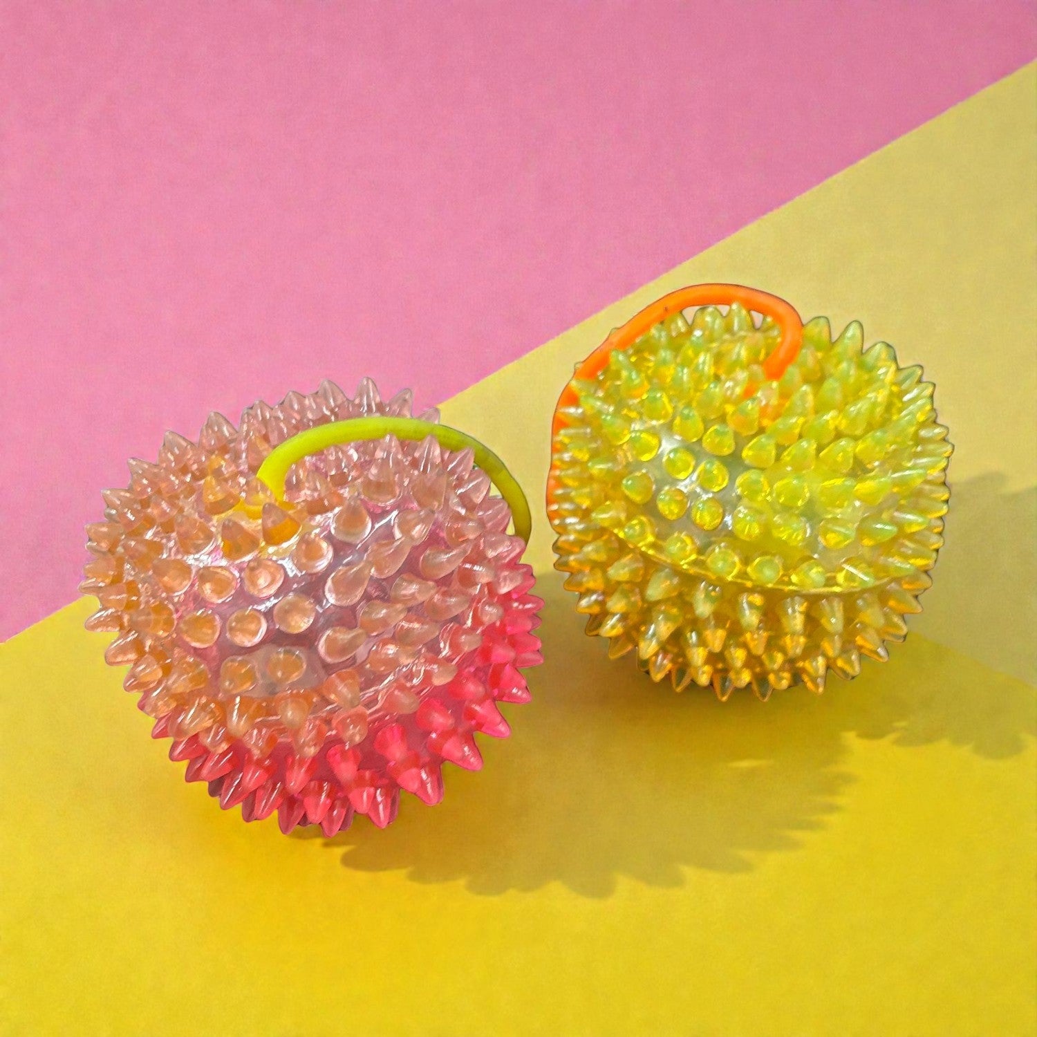 Bouncing Toy Ball for Kids Toddlers | Colorful Rubber Ball | Fun Jumping Play Ball for Indoor Outdoor Games | Soft Durable Ball Birthday Return Gift Toy - Apkamart #Style_Pack Of 2