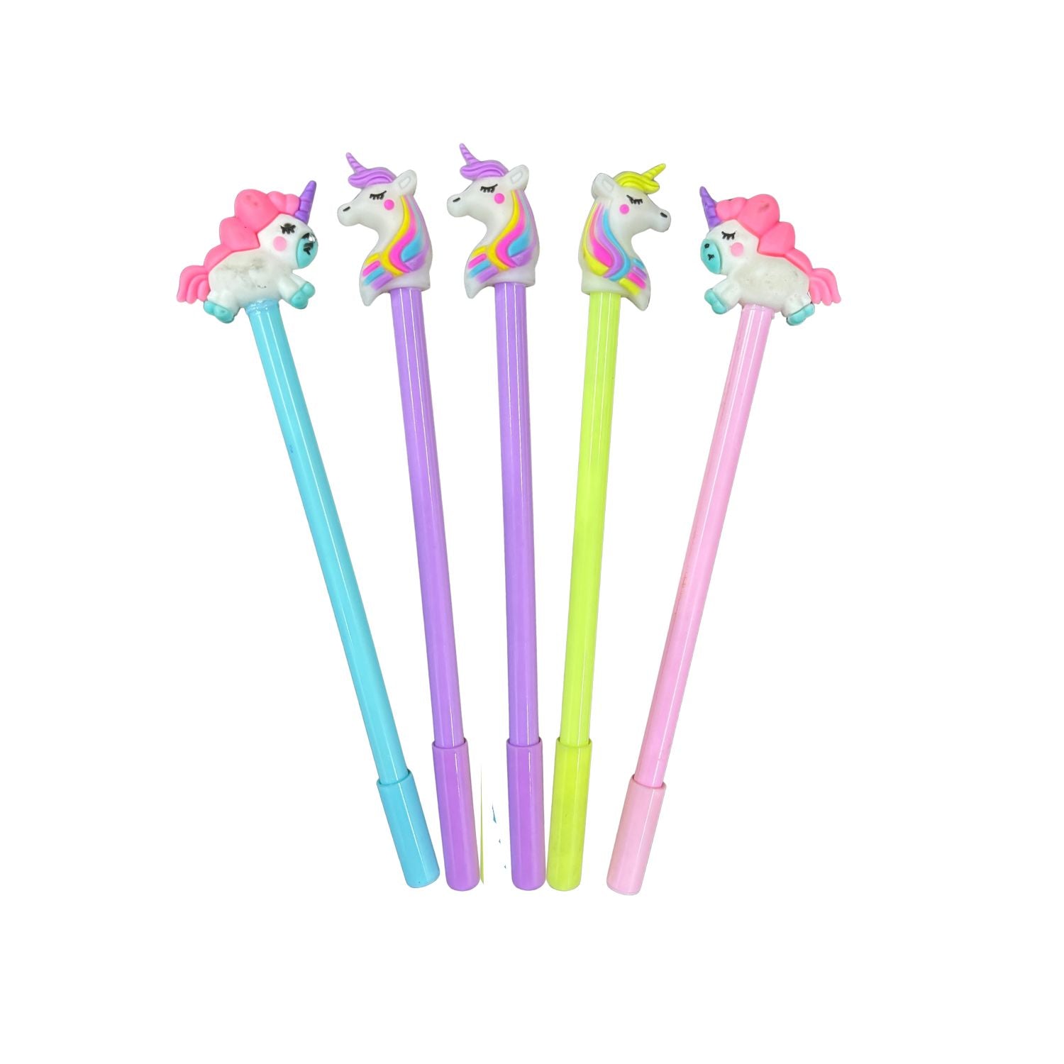 Ball Pen | Gel Pens - Astronaut & Unicorn Design - for Kids, Girls, Boys, Students, School, Birthday Gift & Return Gifts- Pack of 2 - Apkamart #Style_Pack Of 5