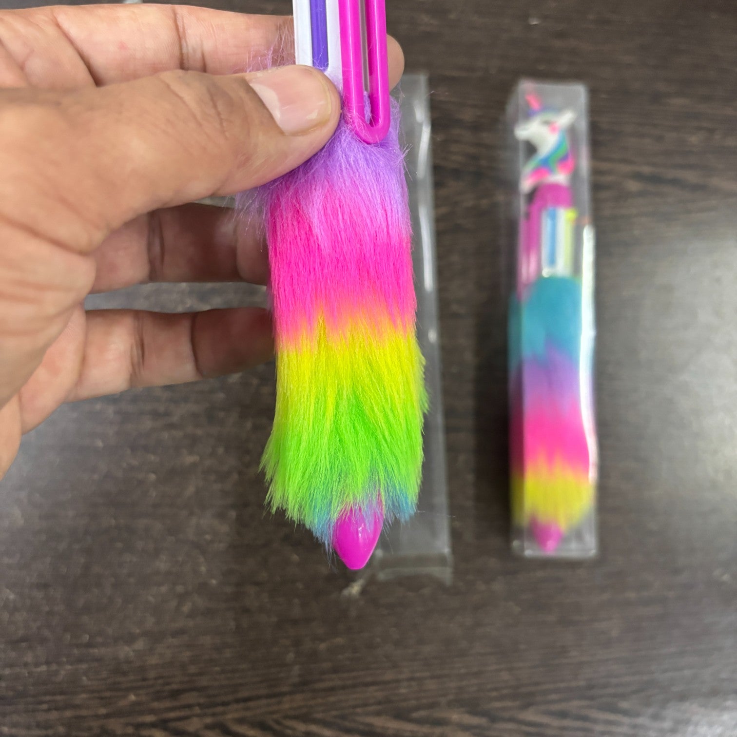 Pen Unicorn Fur Design | Ballpoint Pen Feather Design - for Students, Kids, Girls, Boys, School, Drawing, Birthday Gift & Return Gifts