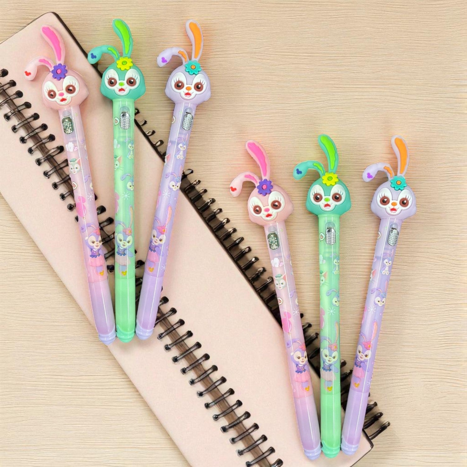 Ball Pen with LED Light | Ballpoint Pens | Writing Pen For Smooth Writing - for Kids, Girls, Boys, Students, School, Birthday Gift & Return Gifts - Apkamart #Style_Pack Of 6