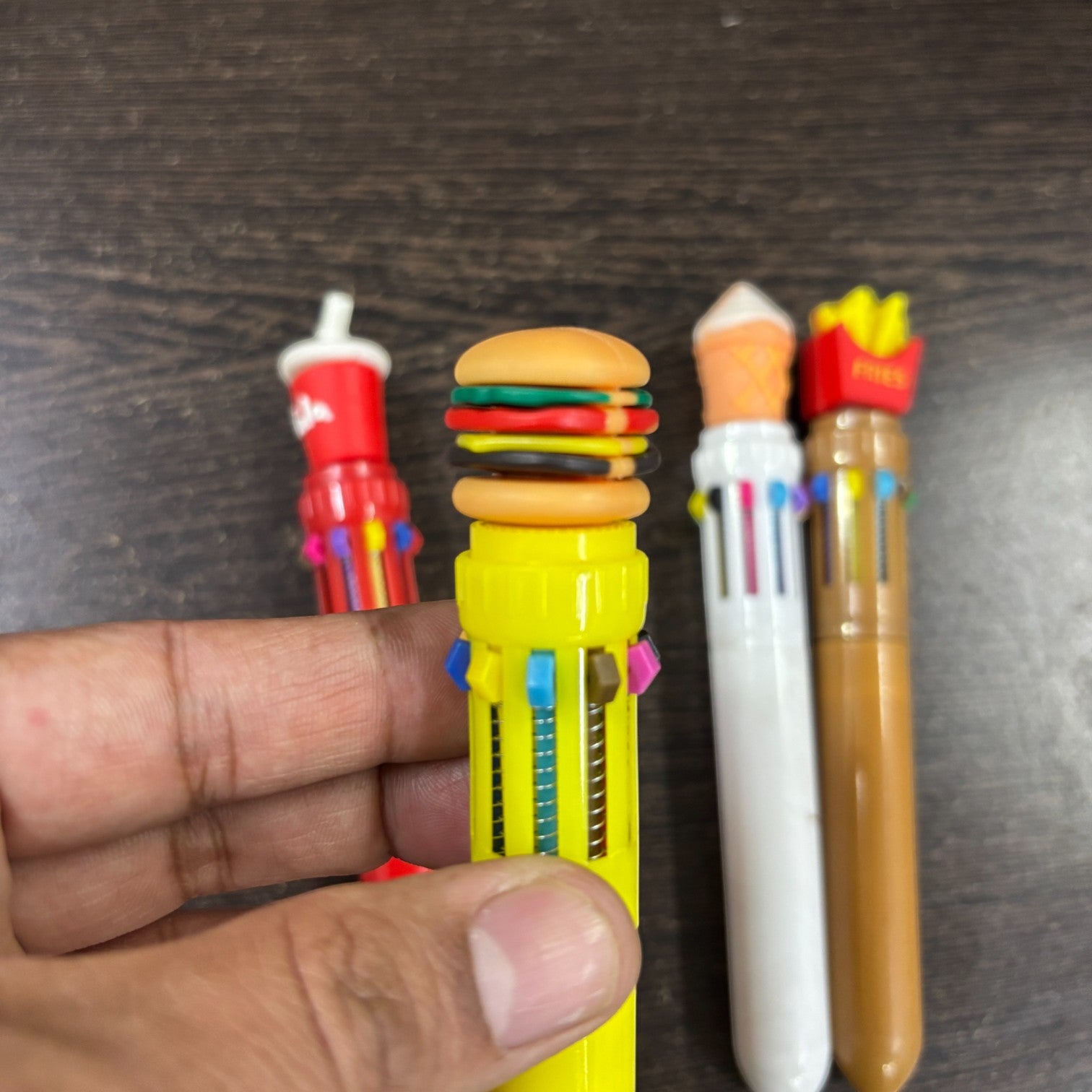 4 in 1 Mini Multicolor Ballpoint Pen | Push Button Pen for Students, Kids, Girls, Boys, School, Drawing, Birthday Gift & Return Gifts