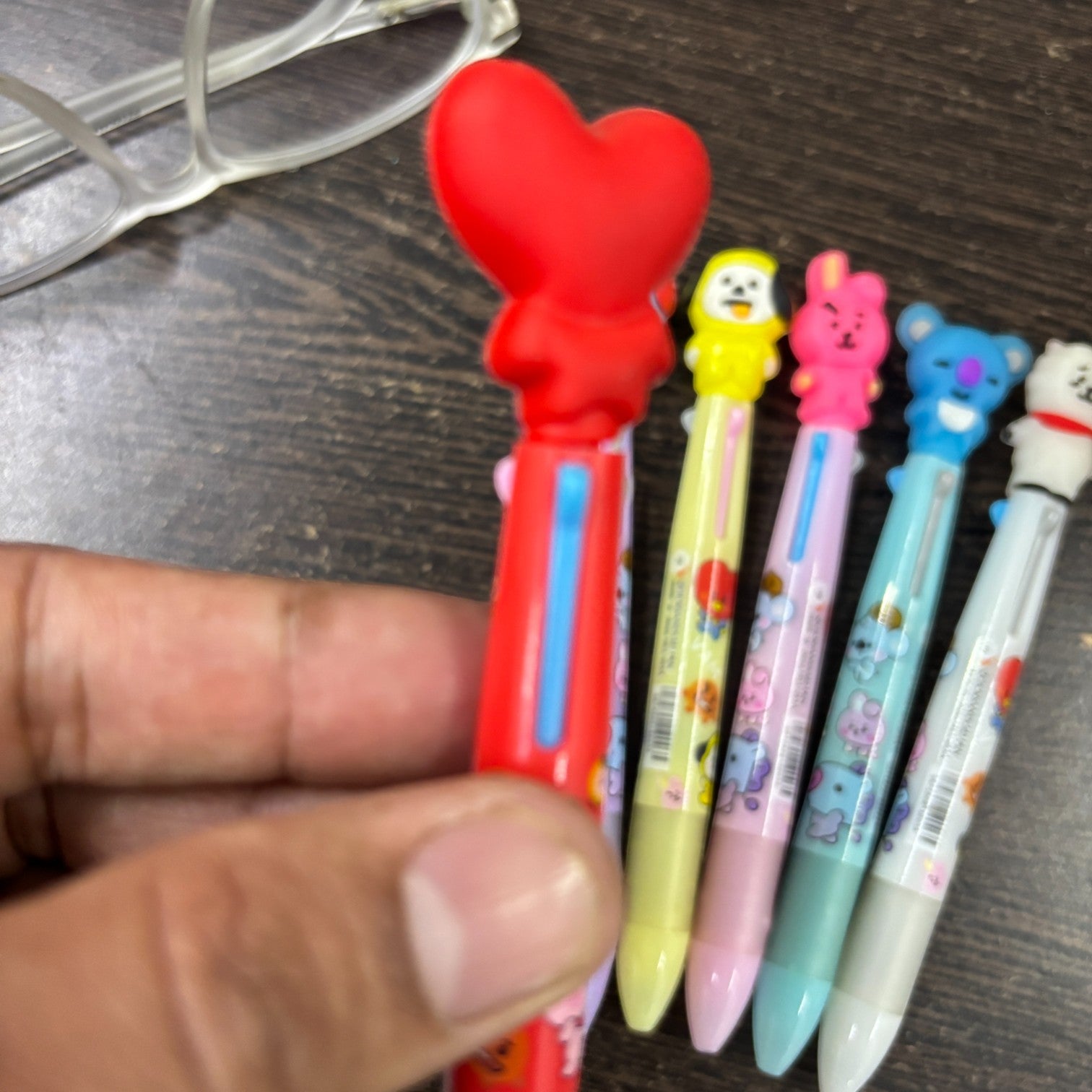 Cool & Stylish 3 in 1 Ballpoint pen - for Kids | Animal & Heart design on top |design ballpoint pen, creative pen | Best for Gift & Return Gift