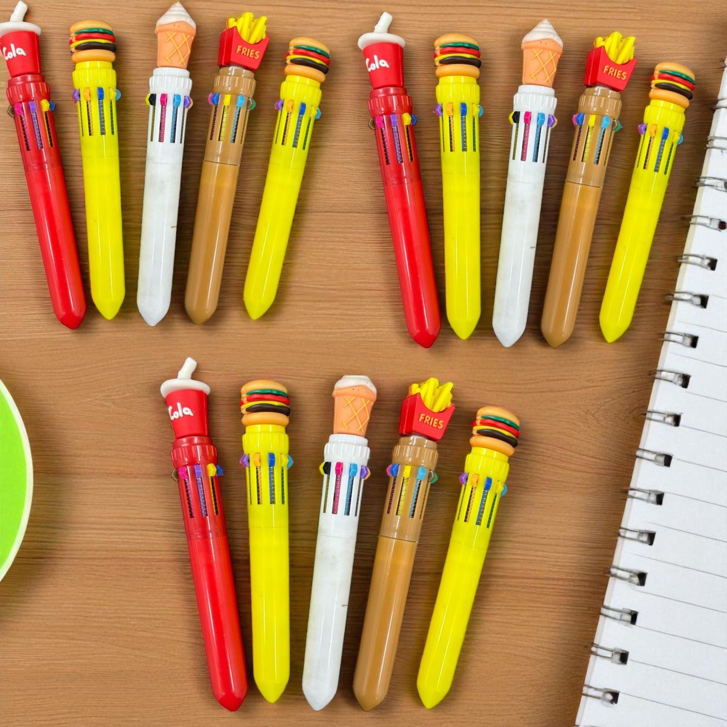 4 in 1 Mini Multicolor Ballpoint Pen | Push Button Pen for Students, Kids, Girls, Boys, School, Drawing, Birthday Gift & Return Gifts | Pack of 2 - Apkamart #Style_Pack Of 15