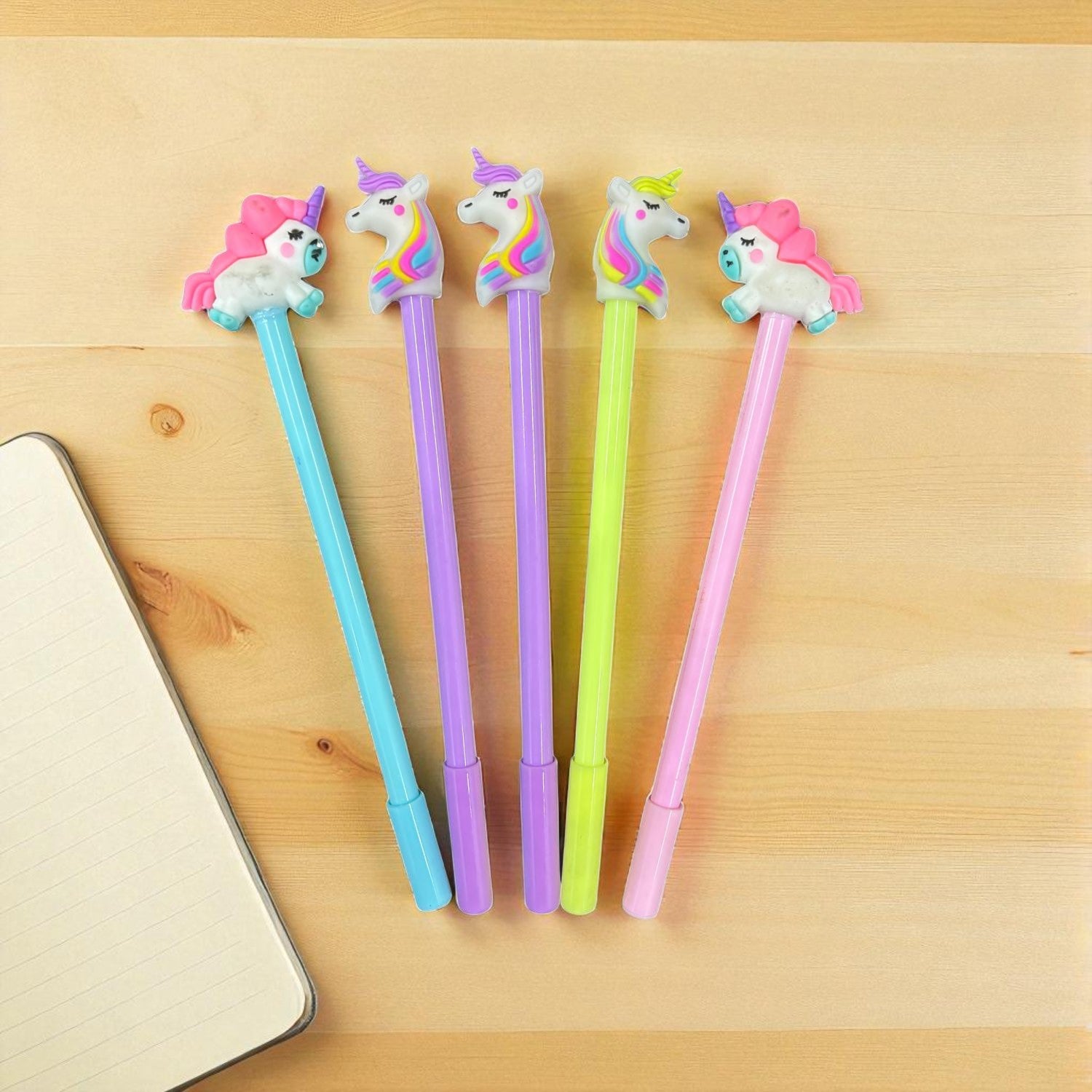 Ball Pen | Gel Pens - Astronaut & Unicorn Design - for Kids, Girls, Boys, Students, School, Birthday Gift & Return Gifts- Pack of 2 - Apkamart #Style_Pack Of 5