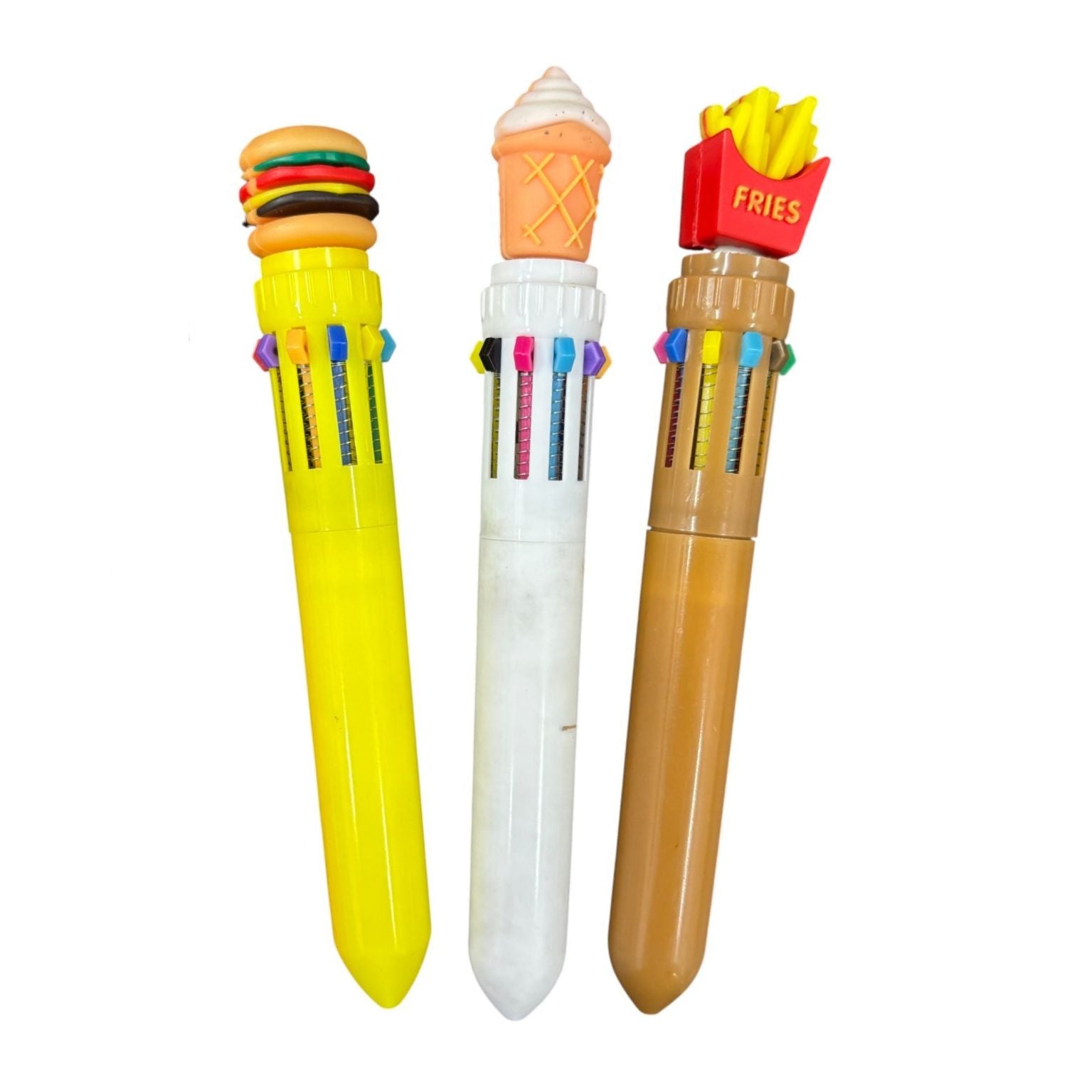 4 in 1 Mini Multicolor Ballpoint Pen | Push Button Pen for Students, Kids, Girls, Boys, School, Drawing, Birthday Gift & Return Gifts | Pack of 2 - Apkamart #Style_Pack Of 3