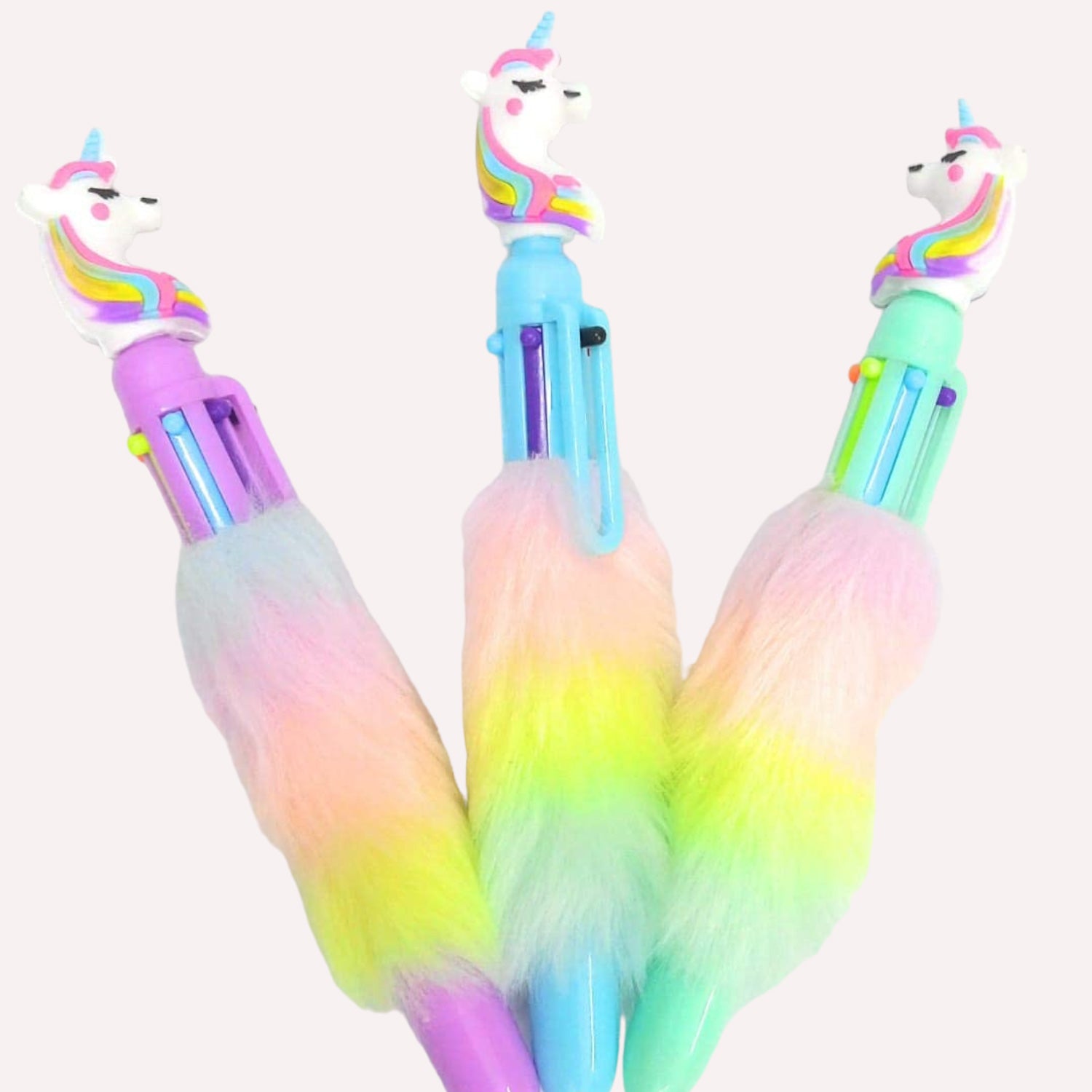 Pen Unicorn Fur Design | Ballpoint Pen Feather Design - for Students, Kids, Girls, Boys, School, Drawing, Birthday Gift & Return Gifts