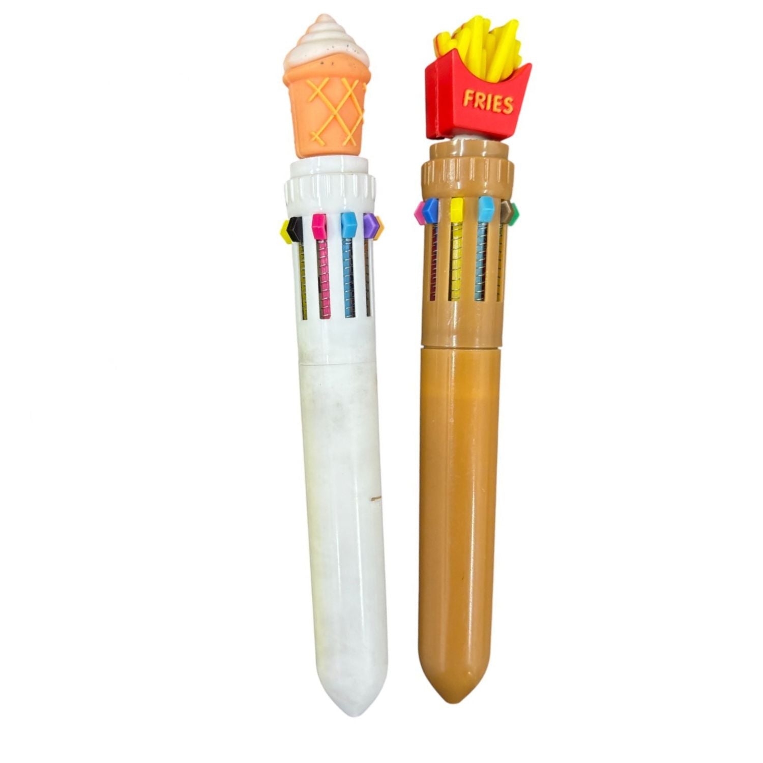 4 in 1 Mini Multicolor Ballpoint Pen | Push Button Pen for Students, Kids, Girls, Boys, School, Drawing, Birthday Gift & Return Gifts | Pack of 2 - Apkamart #Style_Pack Of 2
