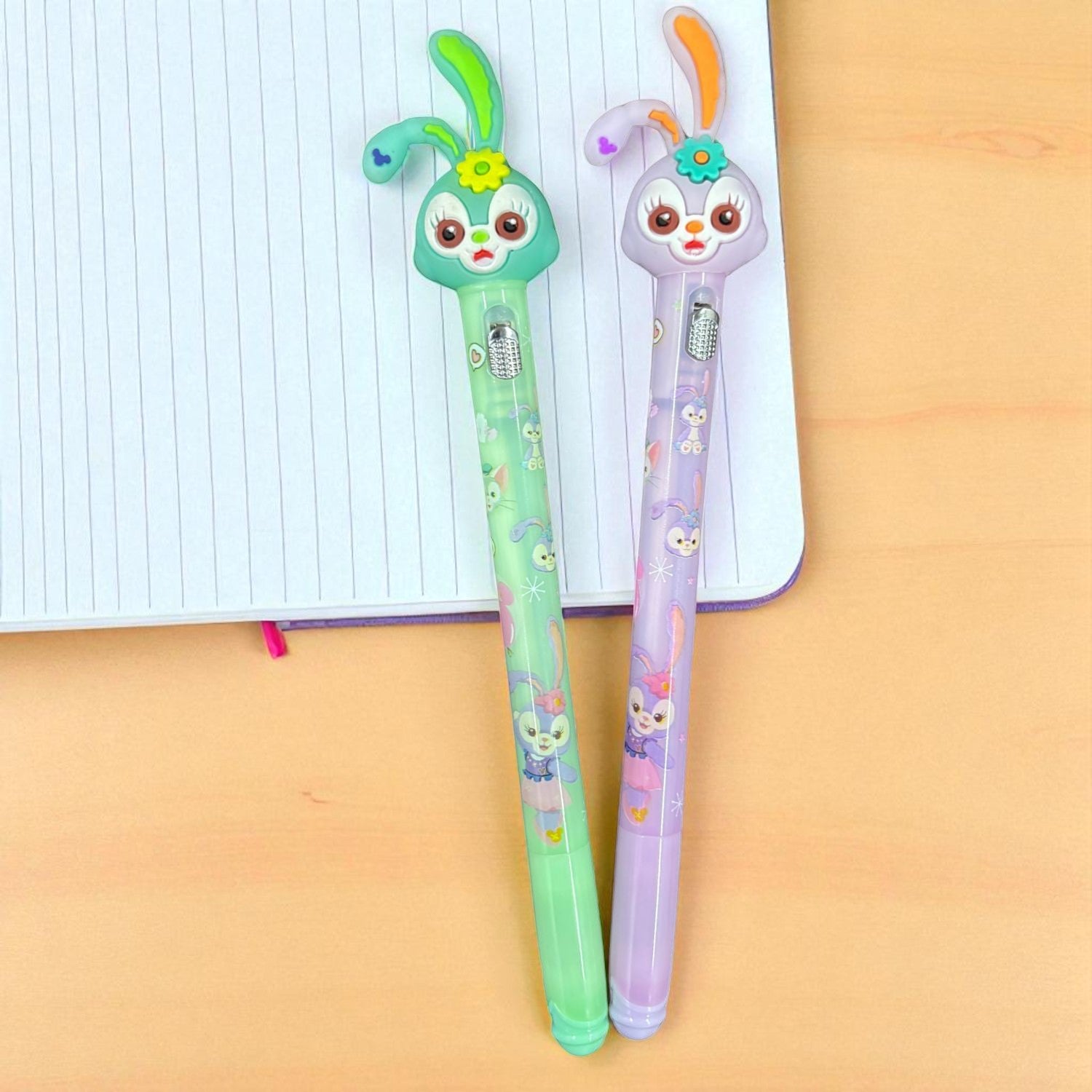 Ball Pen with LED Light | Ballpoint Pens | Writing Pen For Smooth Writing - for Kids, Girls, Boys, Students, School, Birthday Gift & Return Gifts - Apkamart #Style_Pack Of 2