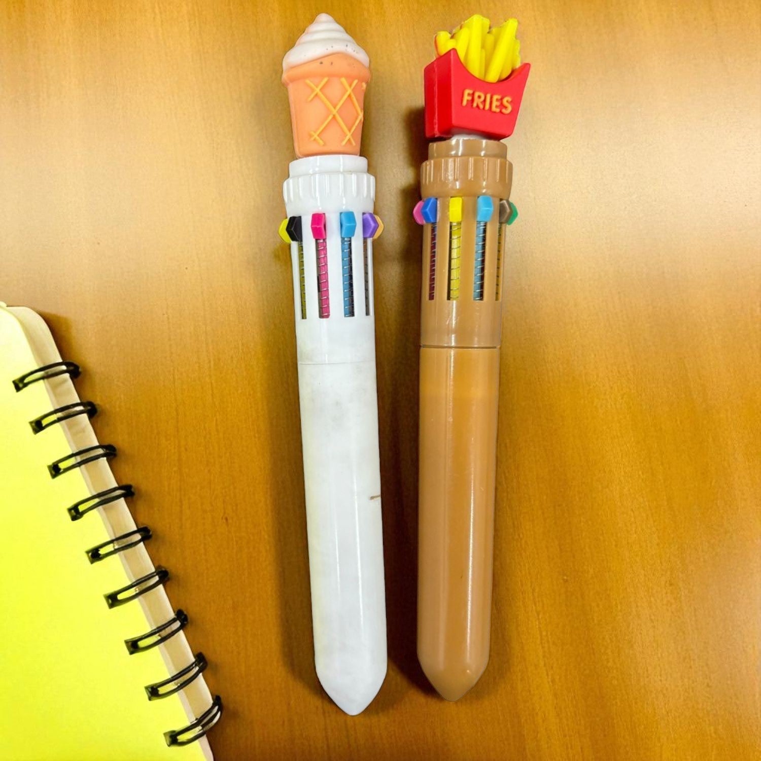 4 in 1 Mini Multicolor Ballpoint Pen | Push Button Pen for Students, Kids, Girls, Boys, School, Drawing, Birthday Gift & Return Gifts | Pack of 2 - Apkamart #Style_Pack Of 2