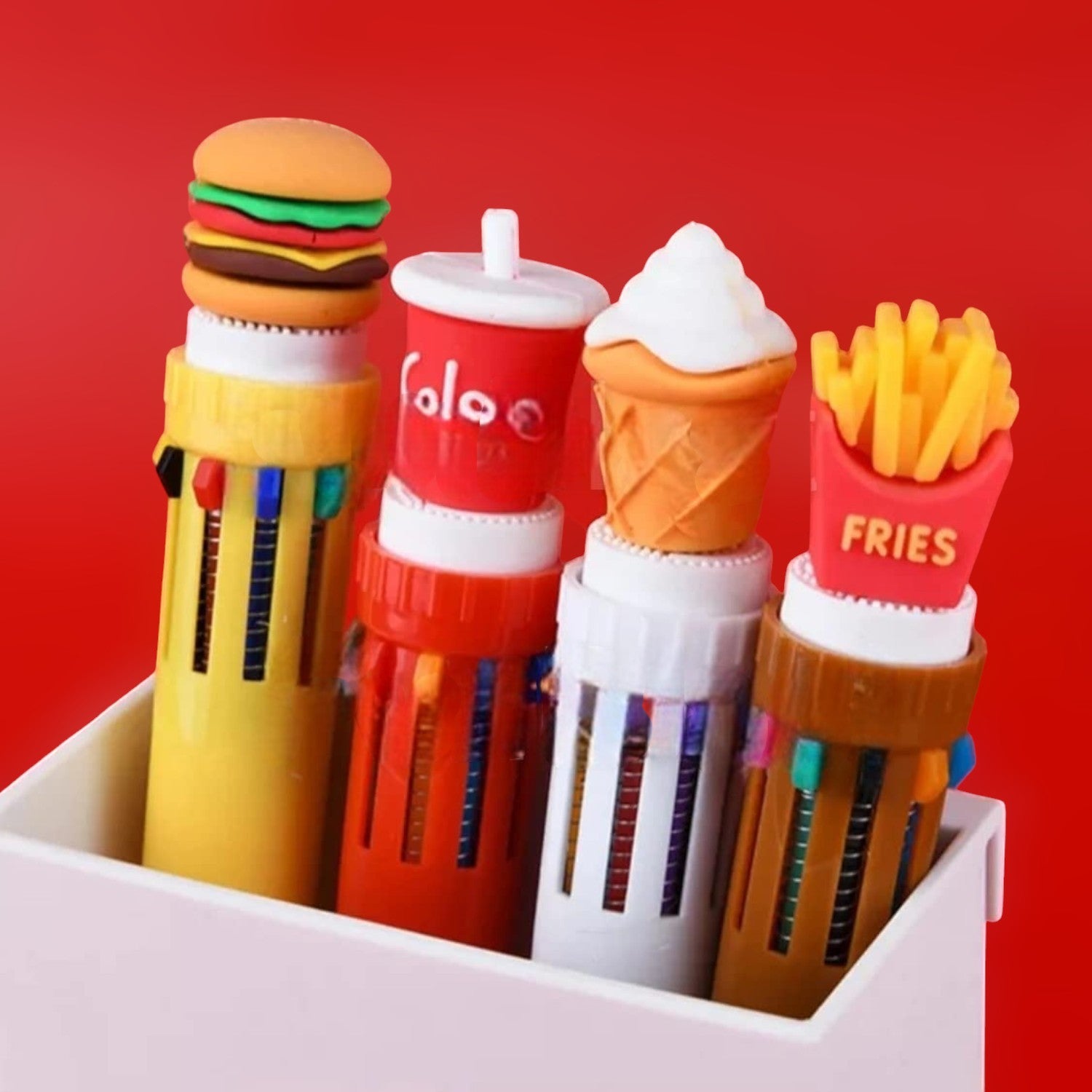 4 in 1 Mini Multicolor Ballpoint Pen | Push Button Pen for Students, Kids, Girls, Boys, School, Drawing, Birthday Gift & Return Gifts