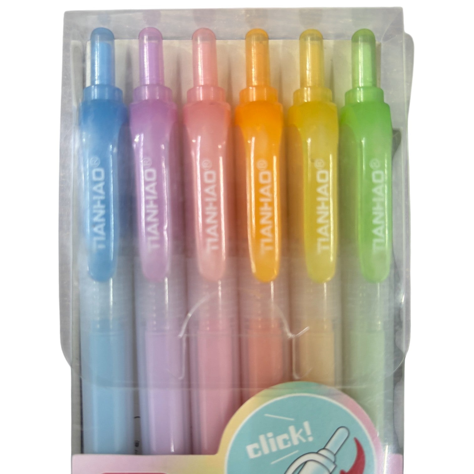 Highlighters | Chisel Markers Pen Hi-lighter for School Supplies, Stationery Items - for Girls, Boys, School, Crafts, Drawing, Birthday Gift & Return Gifts -  (Pack of 1) (6 Pens) - Apkamart