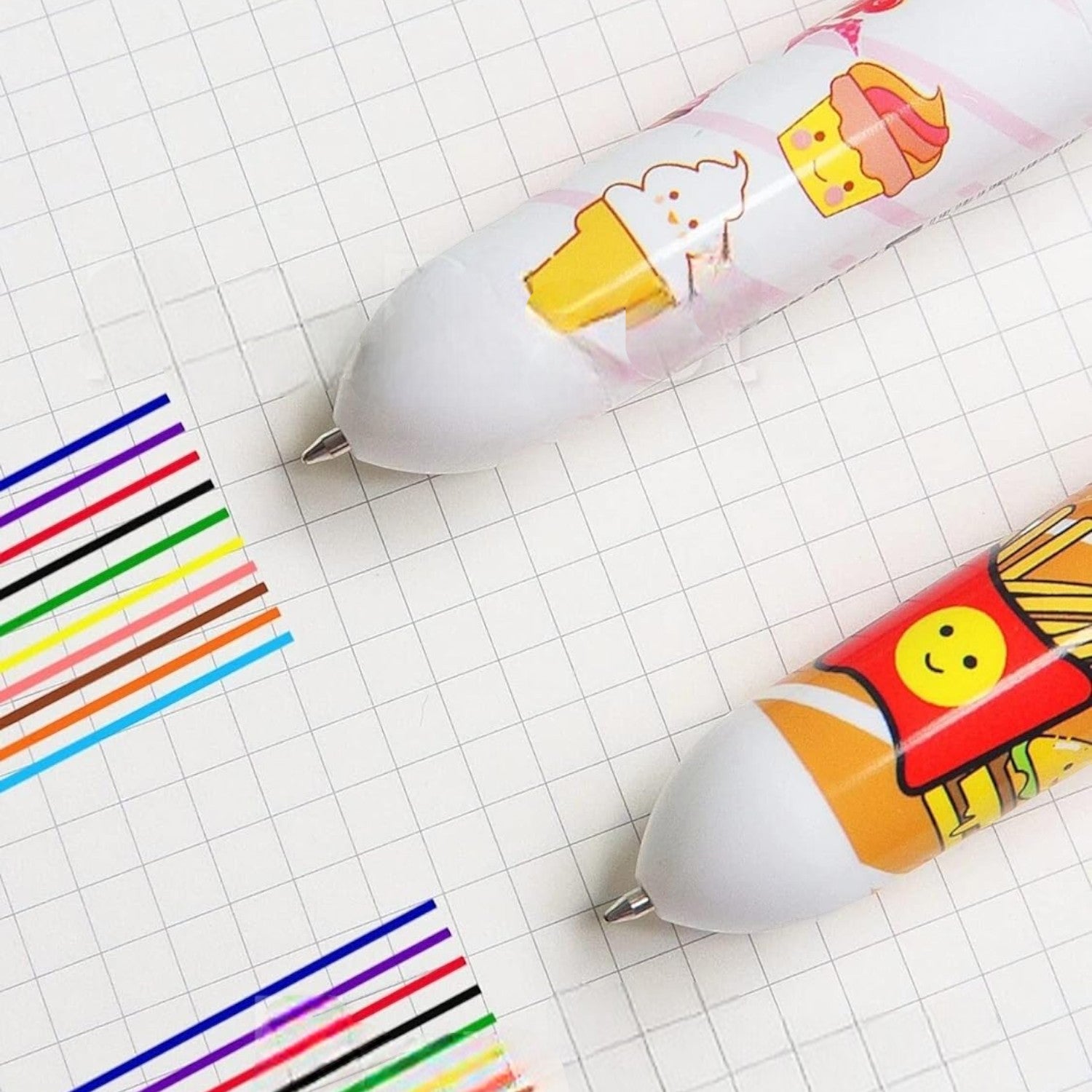 4 in 1 Mini Multicolor Ballpoint Pen | Push Button Pen for Students, Kids, Girls, Boys, School, Drawing, Birthday Gift & Return Gifts