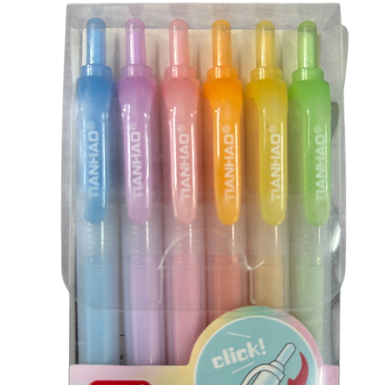 Highlighters | Chisel Markers Pen Hi-lighter for School Supplies, Stationery Items - for Girls, Boys, School, Crafts, Drawing, Birthday Gift & Return Gifts -  (Pack of 1) (6 Pens) - Apkamart