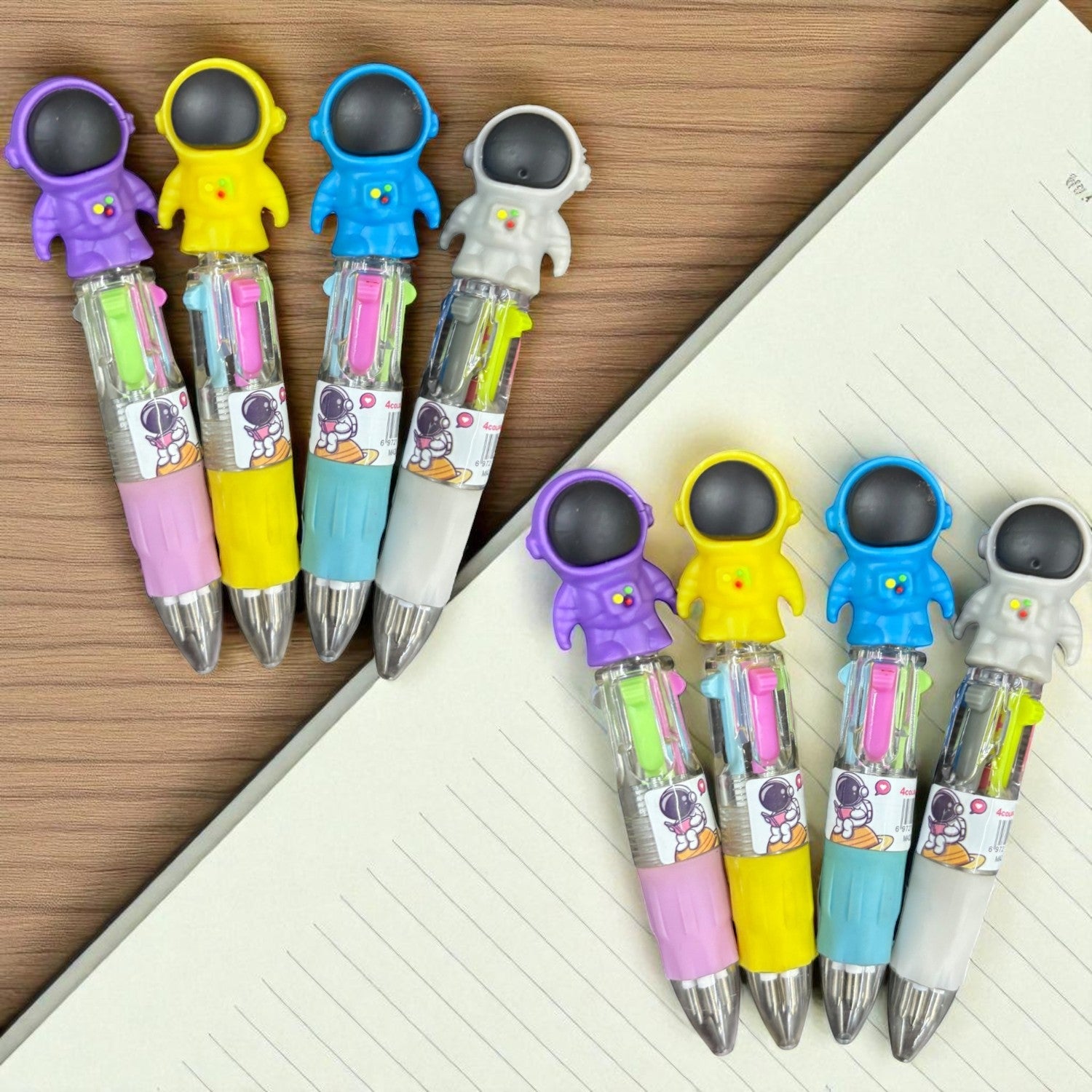 Mini Ball Pen | Ballpoint Pen | Push Button Multicolor Pen - for Students, Kids, Girls, Boys, School, Drawing, Birthday Gift & Return Gifts-Pack of 2 - Apkamart #Style_Pack Of 8