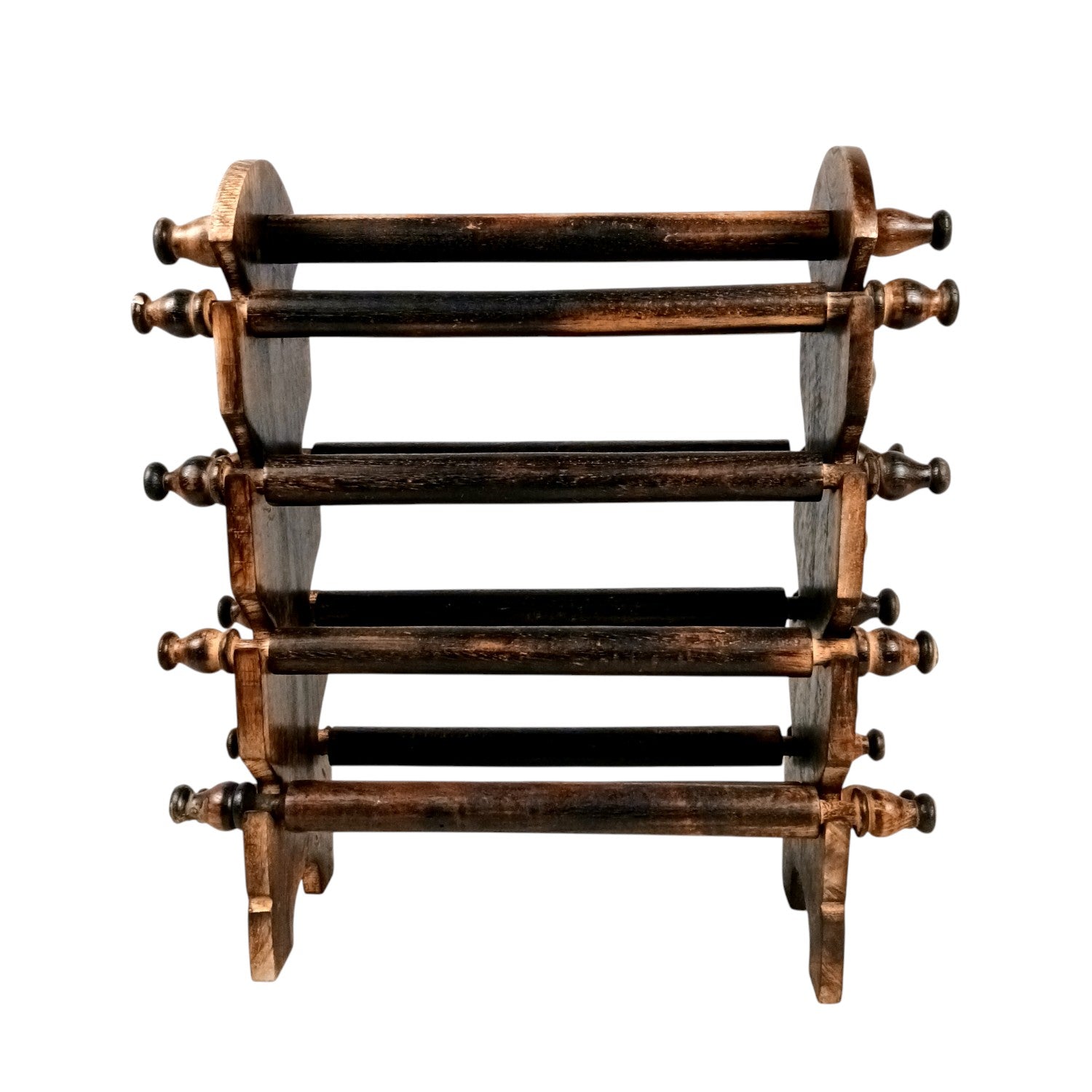 Wooden Bangle Stand | Bangle & Bracelet Organizer - 8 Rod - 15 Inch - Apkamart