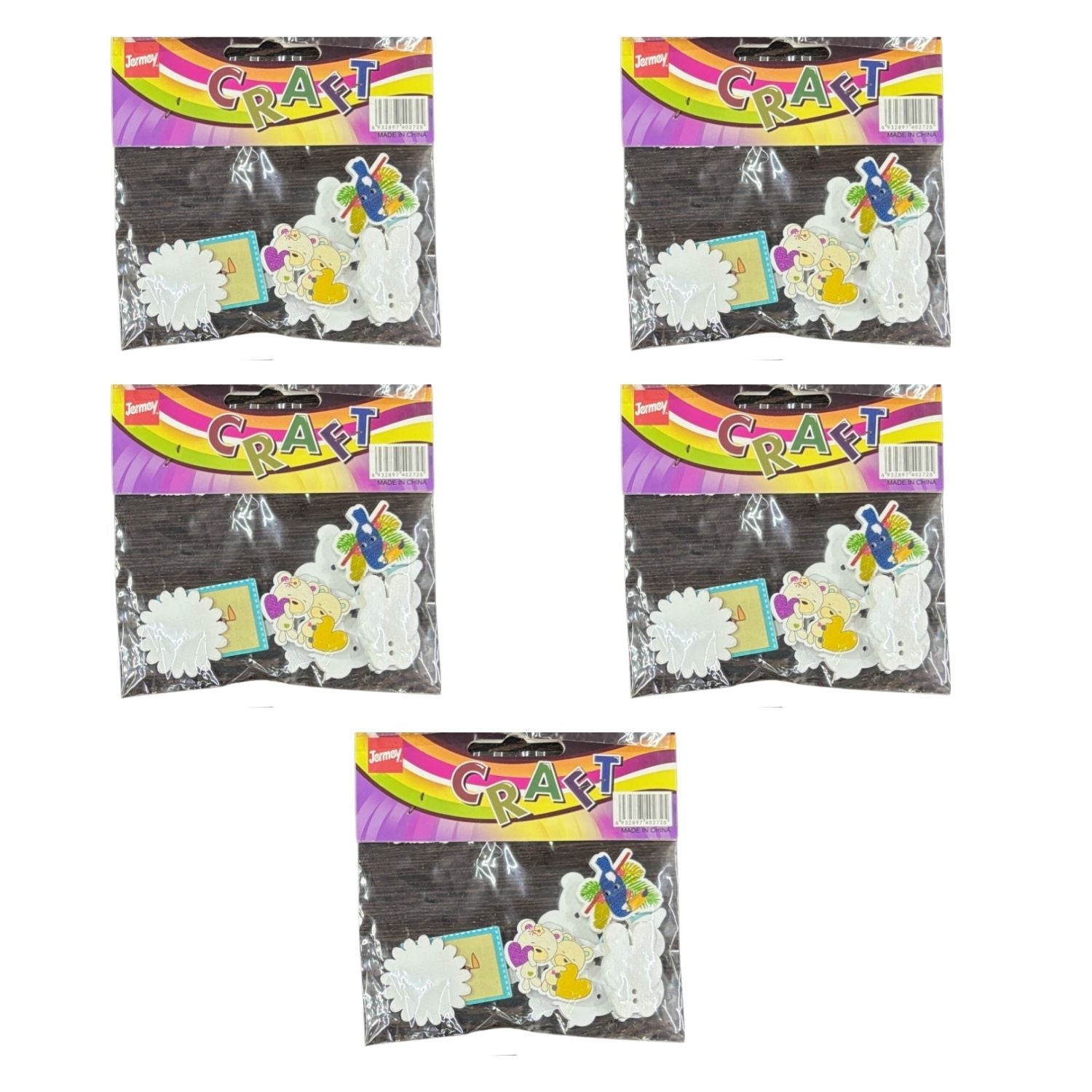 Small Beeds DIY Kit for Bracelet Making Beeds for Pendant Making | Vibrant Small Beeds for Jewellery Craft Art Projects | Multi Color Beads Set for Kids & Adults - Apkamart #Style_Pack Of 5