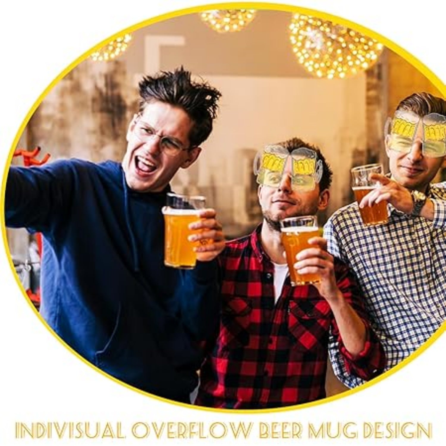 Party Beer Mug Eyeglasses Novelty Fun Adults Birthday