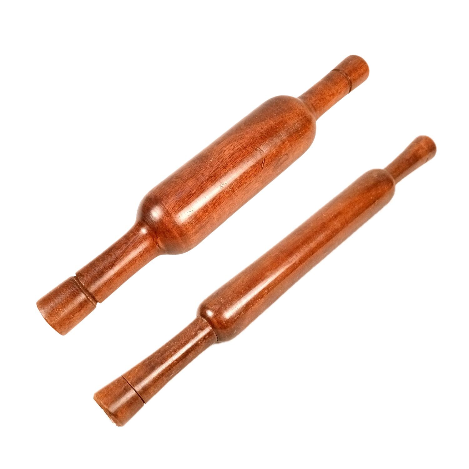 Sheesham Wood Belan Set | Rolling Pin - Thin & Thin Size Combo | Roti Belan | Chapati Roller | Latna | Gujrati Belni for Making Roti, Paratha, Puri, Papad - for Home & Kitchen - 14 Inch - Apkamart