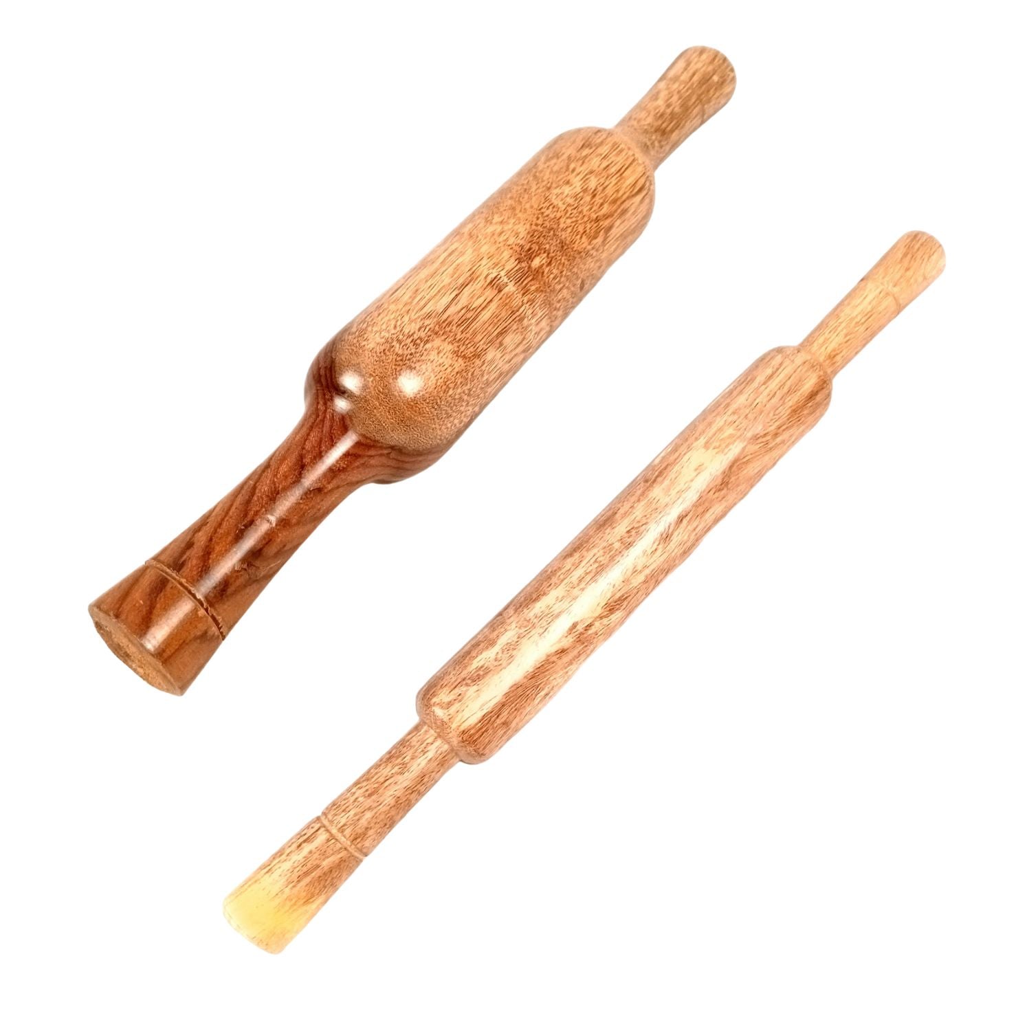 Sheesham Wood Belan Set | Rolling Pin - Thin & Thin Size Combo | Roti Belan | Chapati Roller | Latna | Gujrati Belni for Making Roti, Paratha, Papad - for Home & Kitchen - 14 Inch - Apkamart