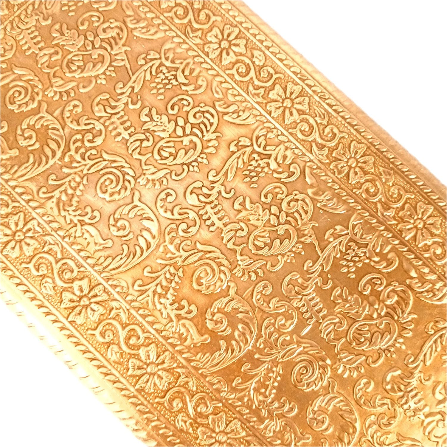 Puja Chowki Bajot | Wooden Brass Pooja Patla Chauki - for God Idol, Temple, Home Decor, Diwali, Festivals & Gifts - 12 Inch - Apkamart #Style_Pack Of 2