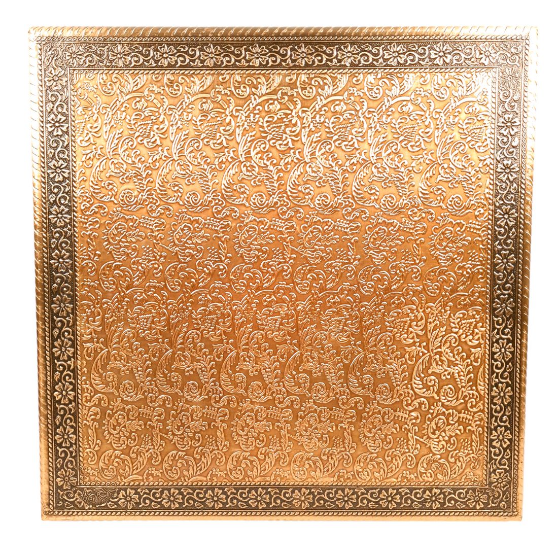 Puja Chowki Bajot | Wooden Brass Chauki - For Pooja, Sitting, Home & Corner Decor -15 Inch - apkamart #Style_Design 1