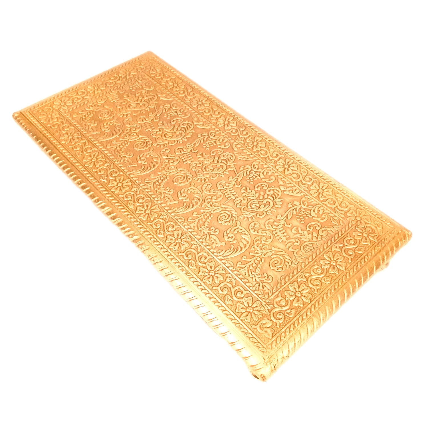 Puja Chowki Bajot | Wooden Brass Pooja Patla Chauki - for God Idol, Temple, Home Decor, Diwali, Festivals & Gifts - 12 Inch - Apkamart #Style_Pack Of 1